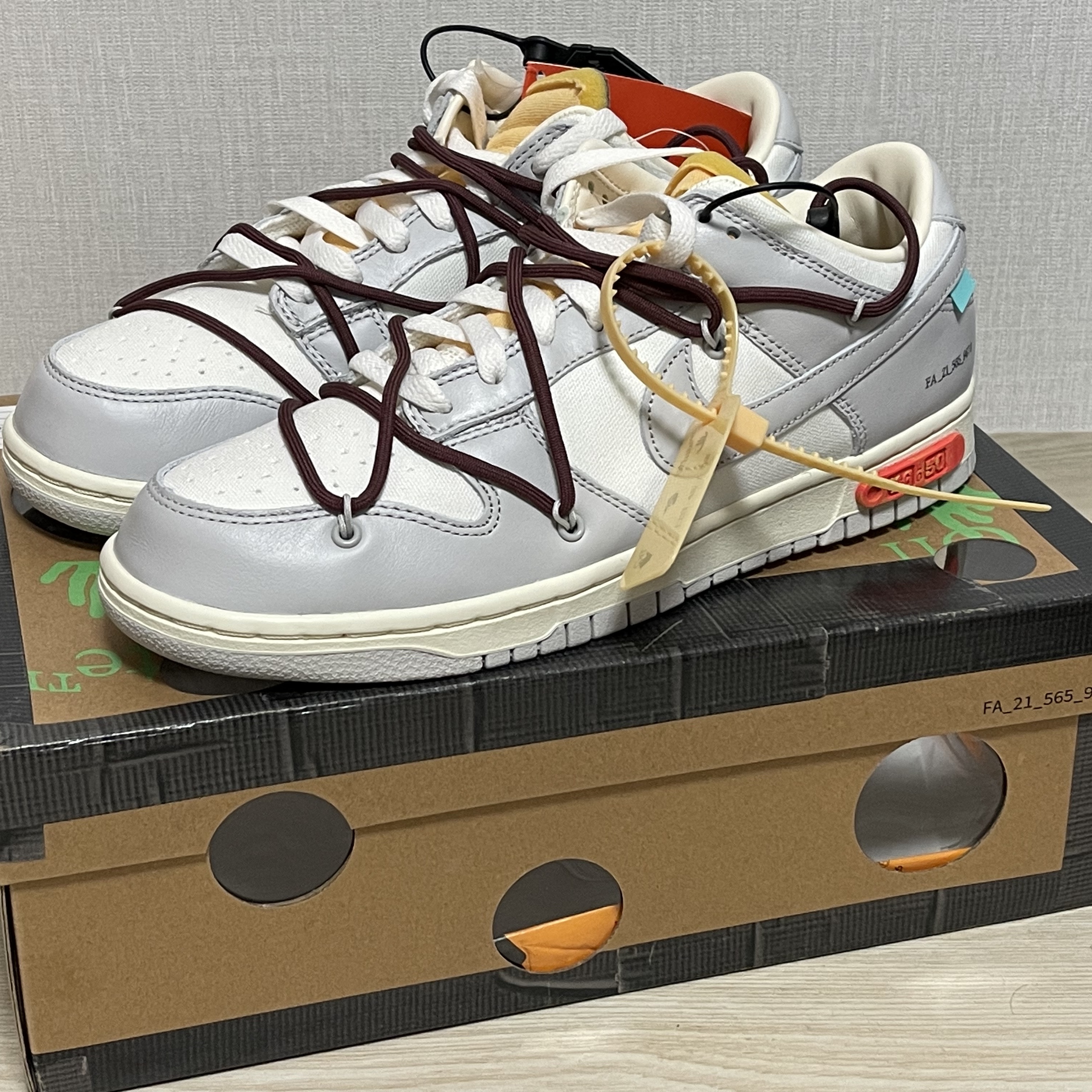 Nike x Off-White Dunk Low The 50 - Lot 46 착용 스타일
