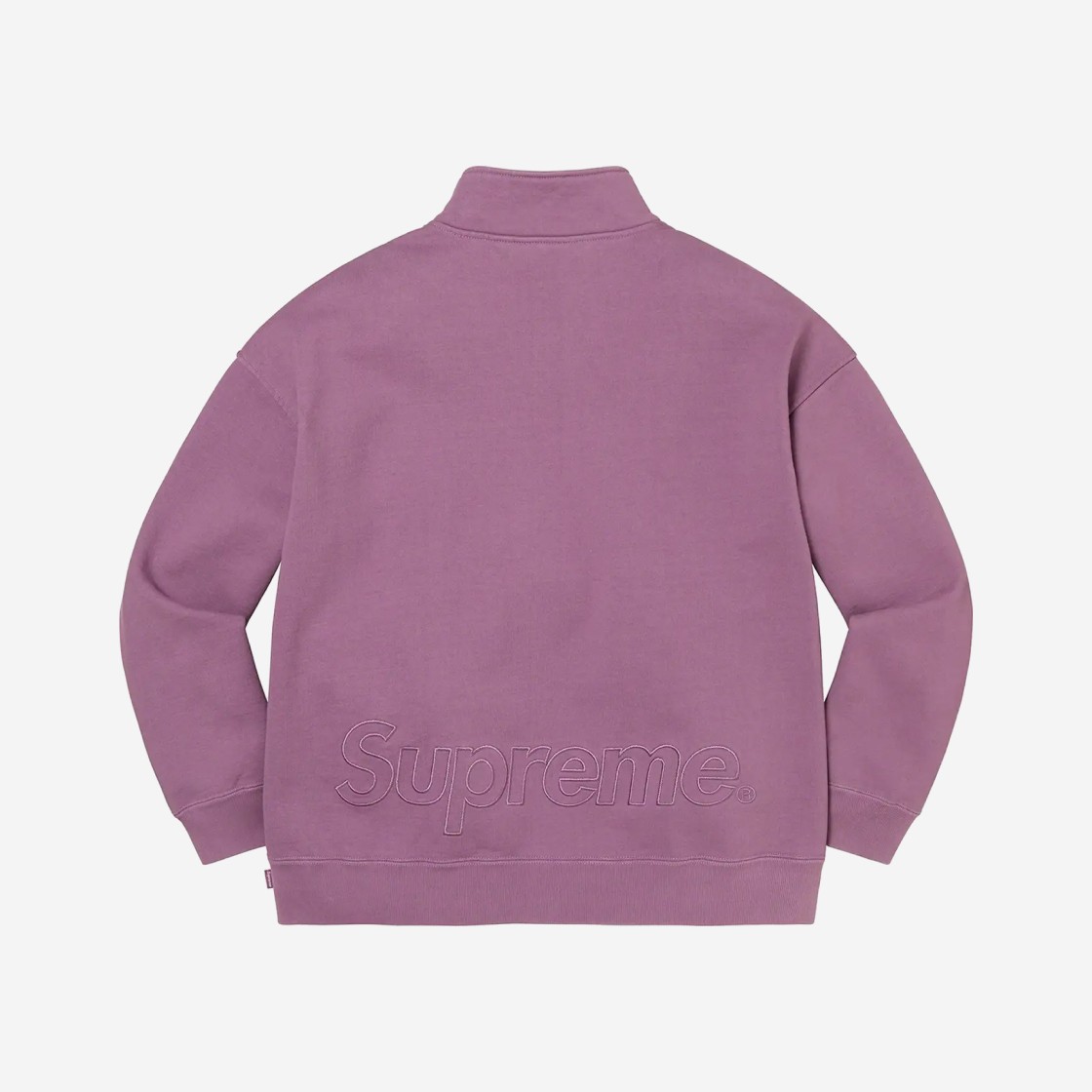 Supreme Washed Half Zip Pullover Dusty Purple- 22FW 상세 이미지 2