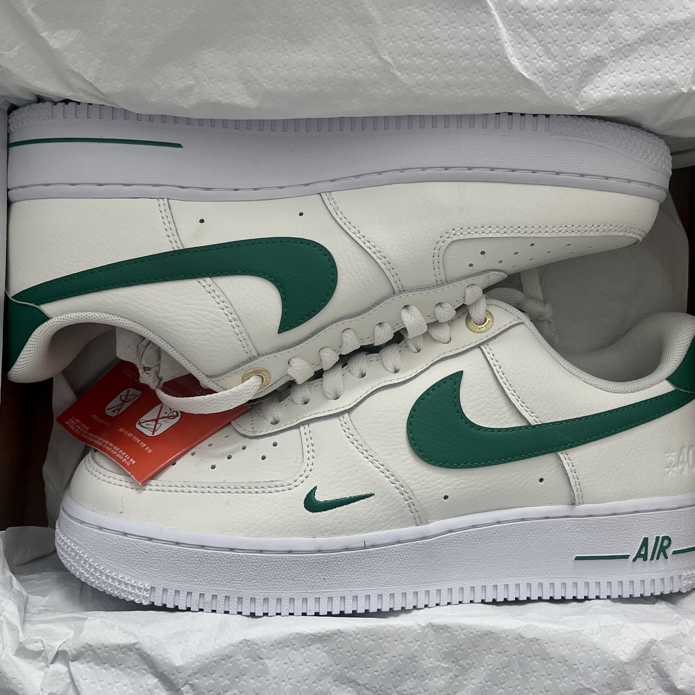 Nike Air Force 1 '07 LV8 40th Anniversary Join Forces Sail Malachite 착용 스타일