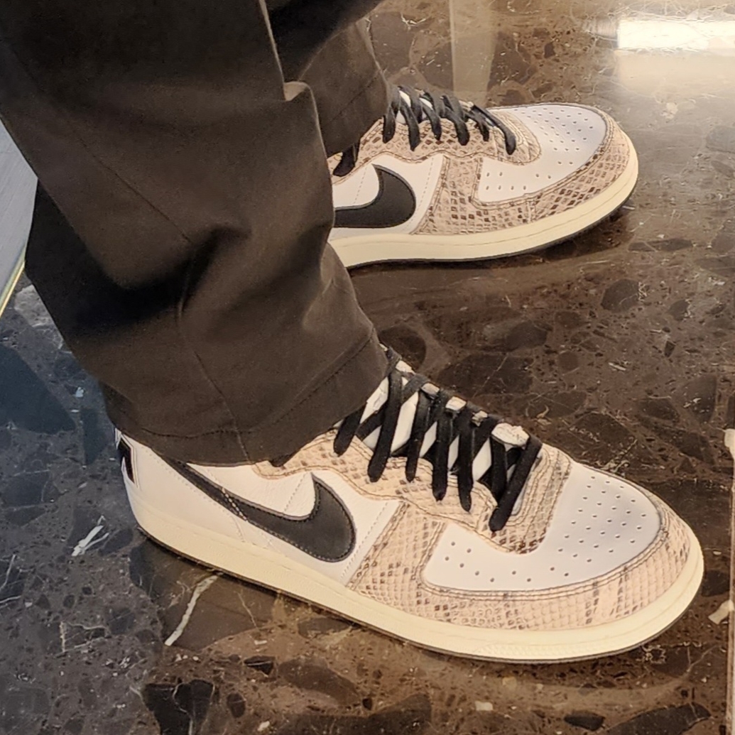 Nike Terminator High Cocoa Snake 착용 스타일