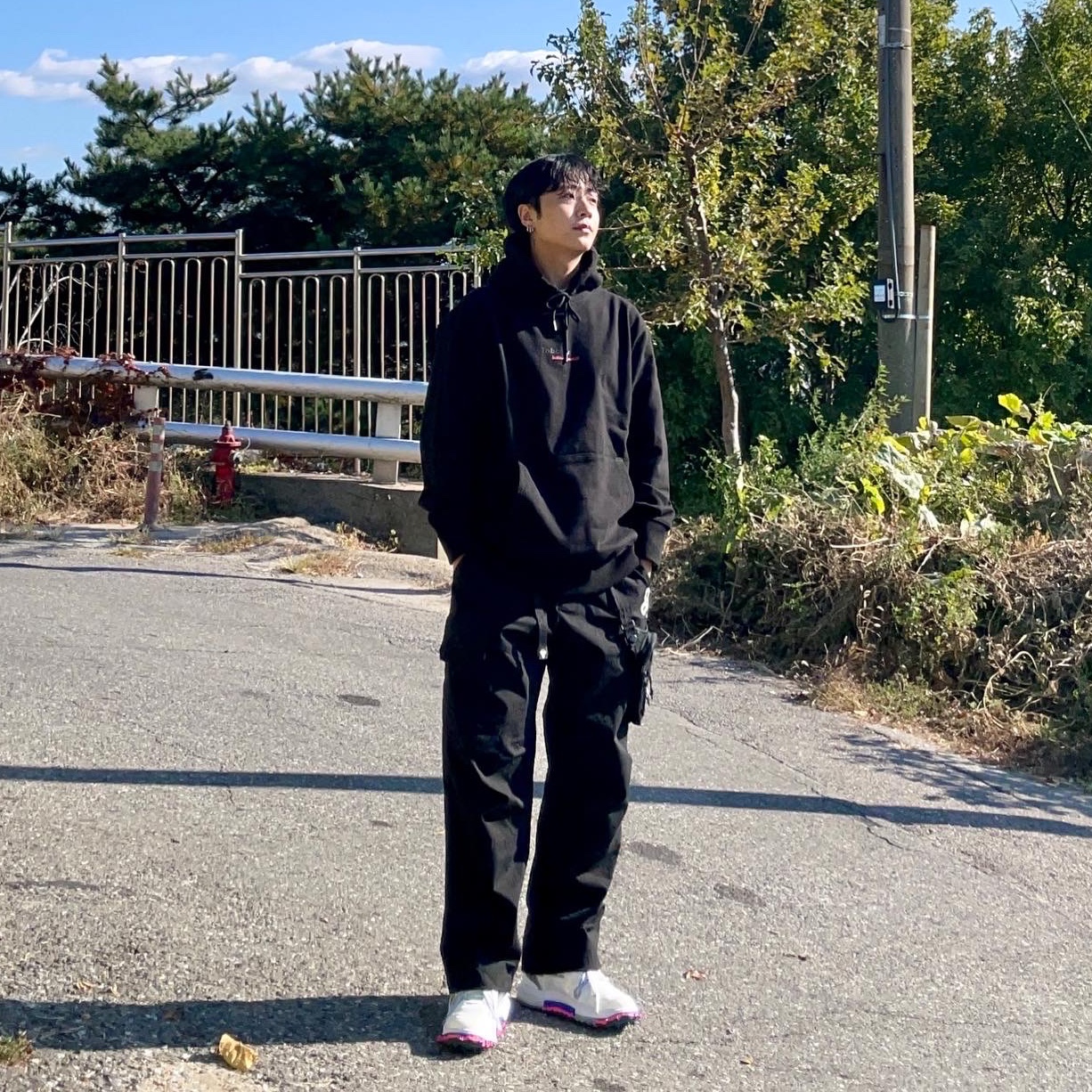 Nike x Off-White Air Force 1 Mid SP White 착용 스타일