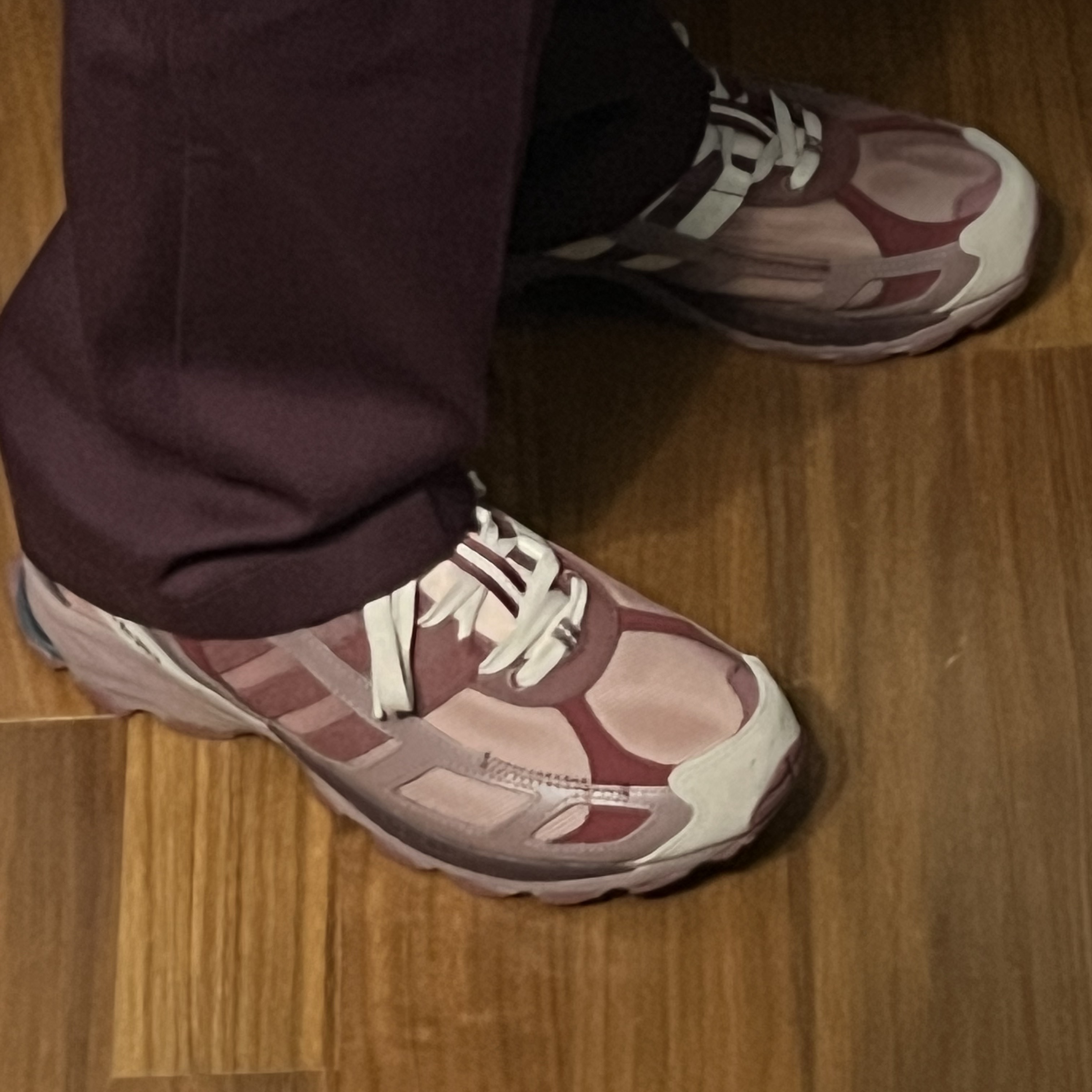 Adidas x Song for the Mute Shadowturf Purple Burgundy 착용 스타일