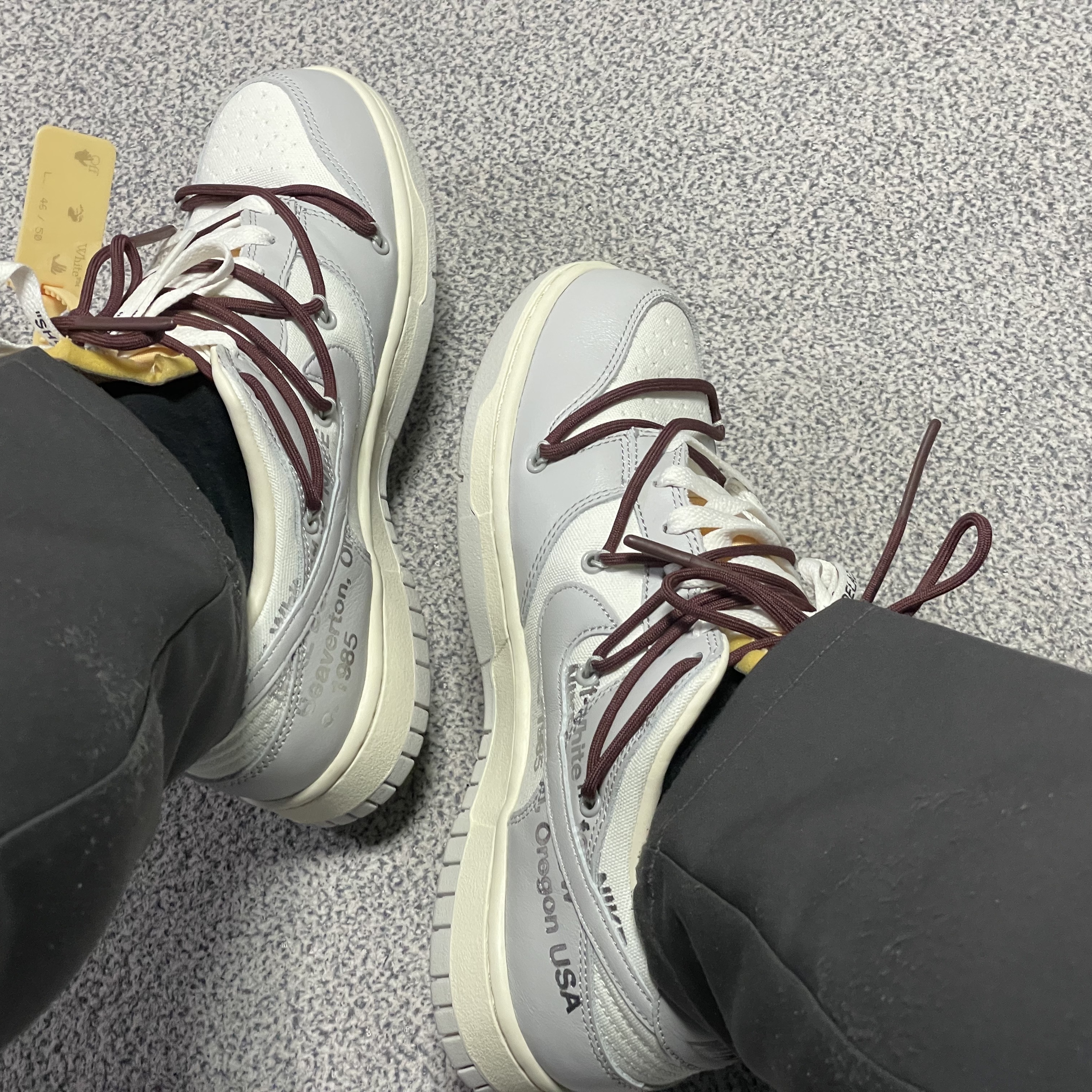 Nike x Off-White Dunk Low The 50 - Lot 46 착용 스타일 - 3