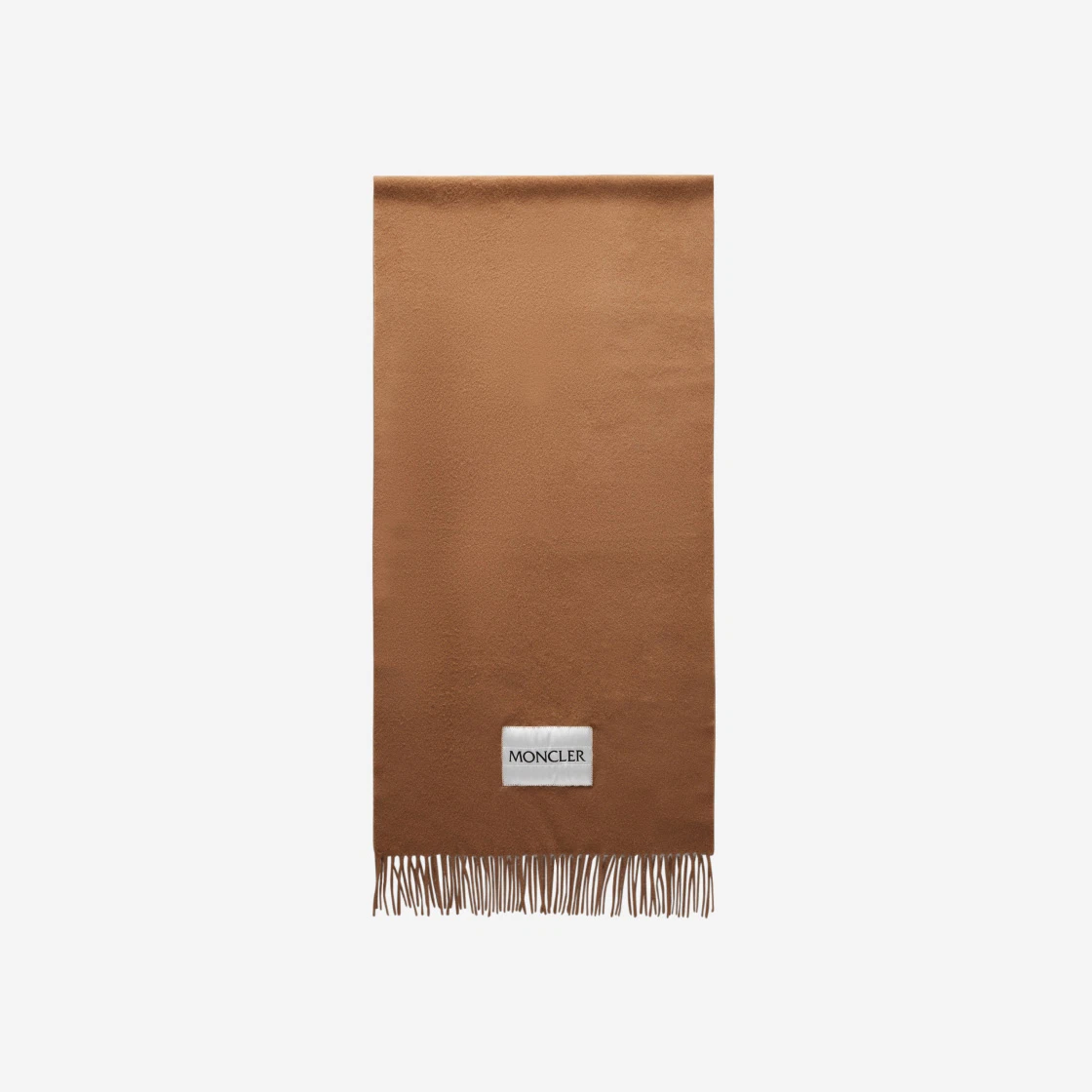 몽클레르 울 로고 스카프 코코아 브라운 - 22FW | Moncler | KREAM Moncler Wool Logo Scarf Cocoa Brown - 22FW