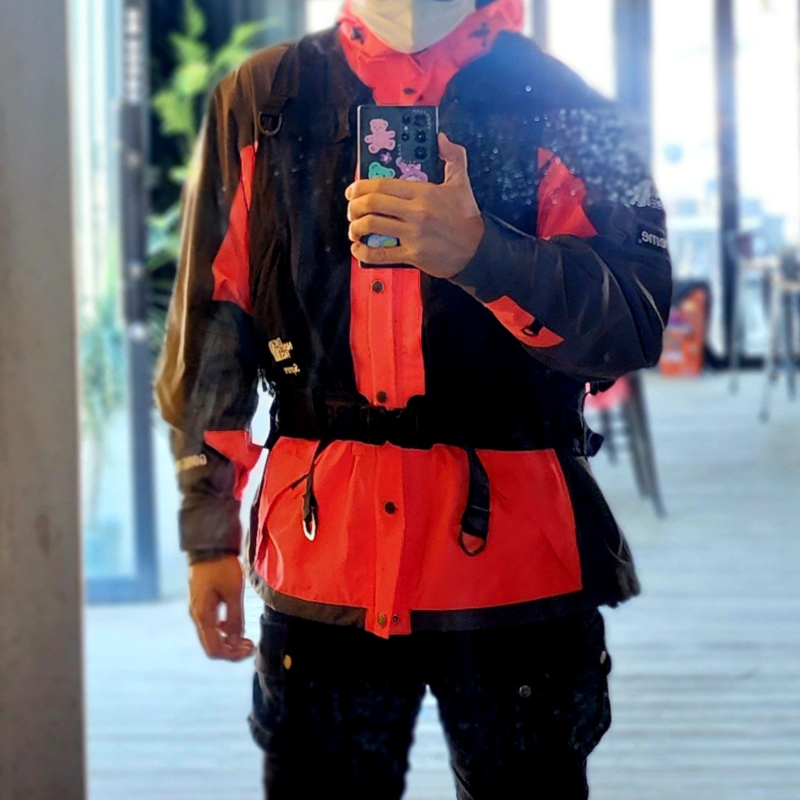 Supreme x The North Face RTG Jacket + Vest Red - 20SS 착용 스타일