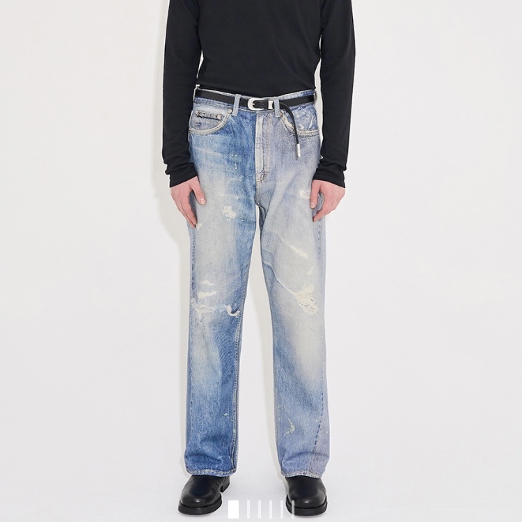 Our Legacy Third Cut Digital Denim Print 착용 스타일