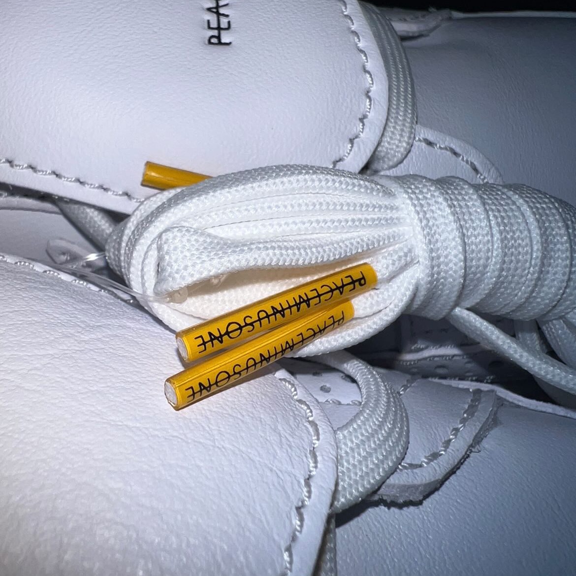 Nike x Peaceminusone Kwondo1 White 착용 스타일 - 1