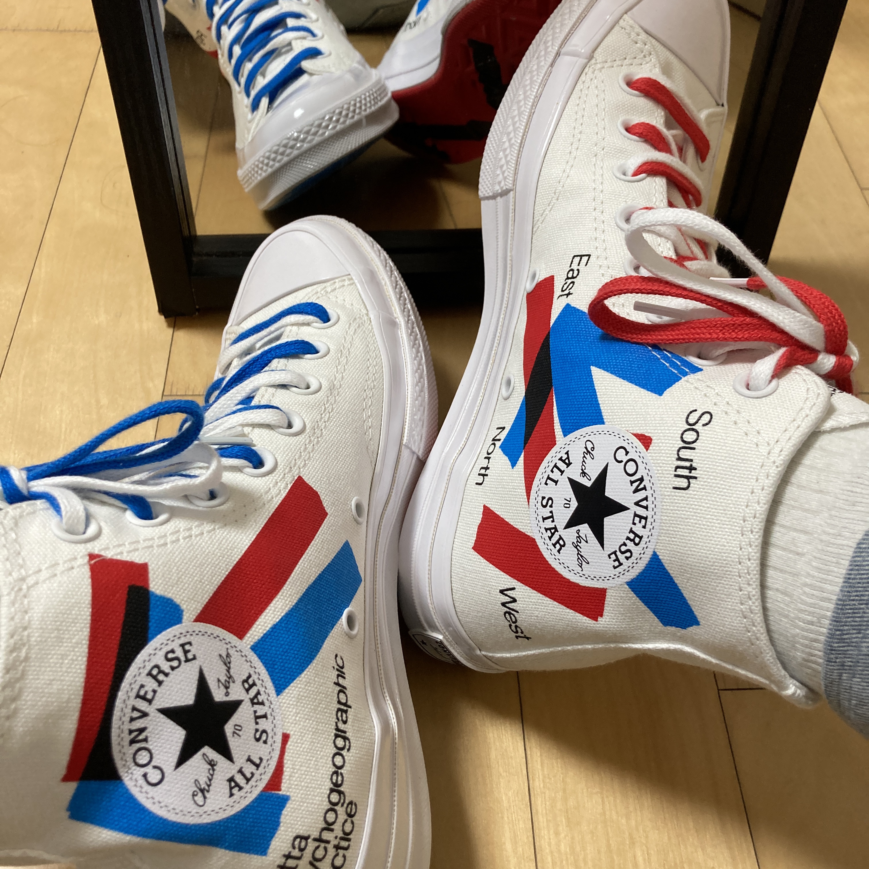 Converse x Patta x Experimental Jetset Chuck 70 High White 착용 스타일 - 2