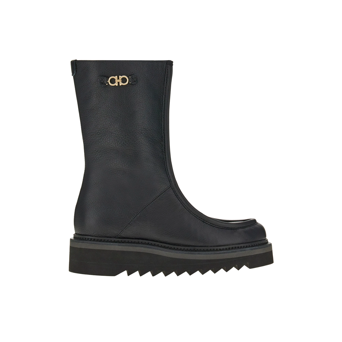 (W) 페라가모 집업 부츠 블랙 - C((W) Ferragamo Zip Up Boots Black - C) - 1