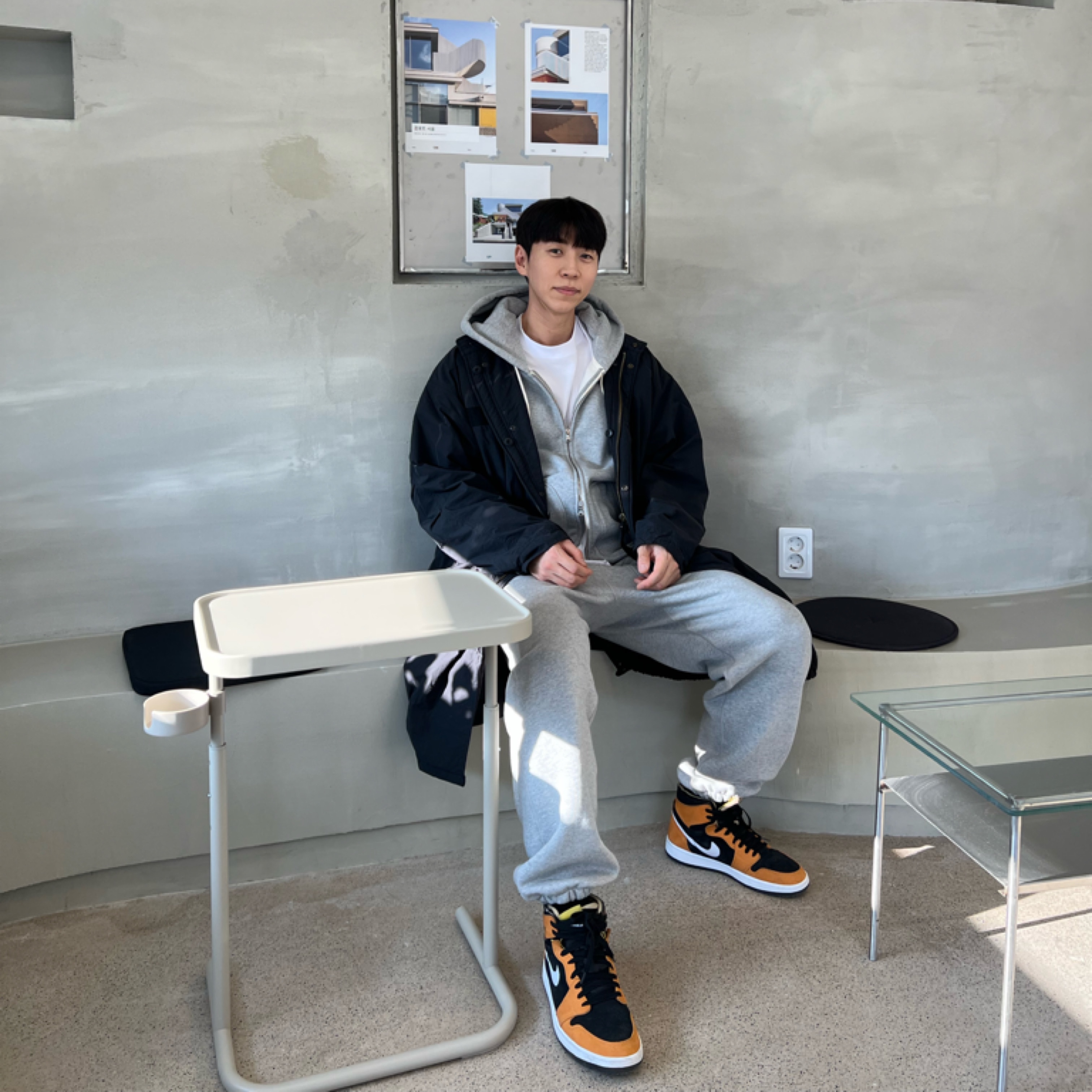 Jordan 1 Zoom Air CMFT Monarch Orange 착용 스타일 - 1