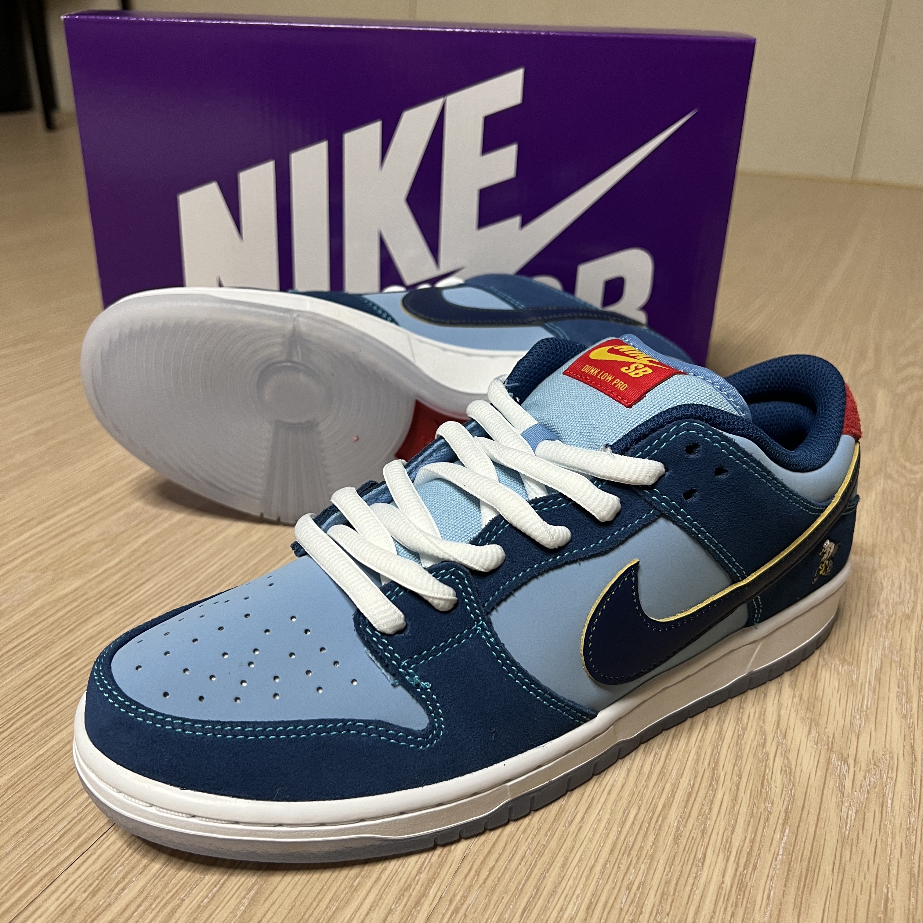 Nike x Why So Sad? SB Dunk Low Pro Coastal Blue 착용 스타일 - 1