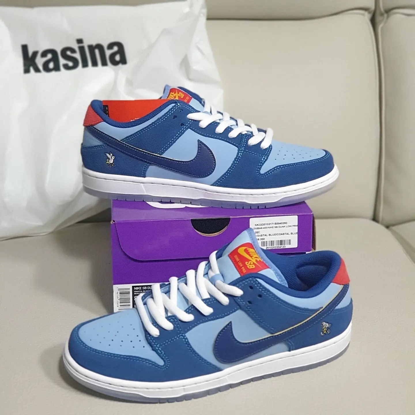 Nike x Why So Sad? SB Dunk Low Pro Coastal Blue 착용 스타일 - 1