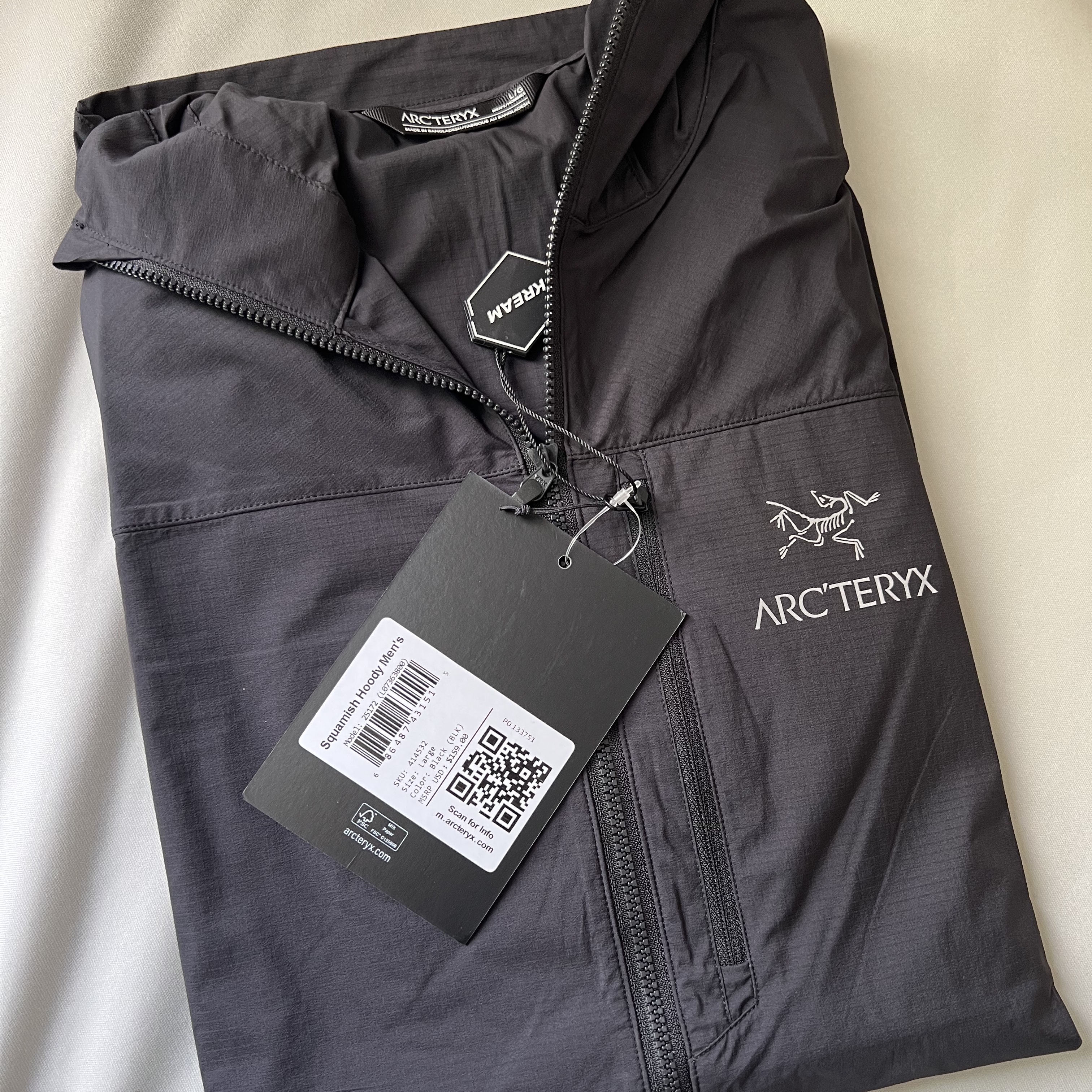 Arc'teryx Squamish Hoody Black 착용 스타일