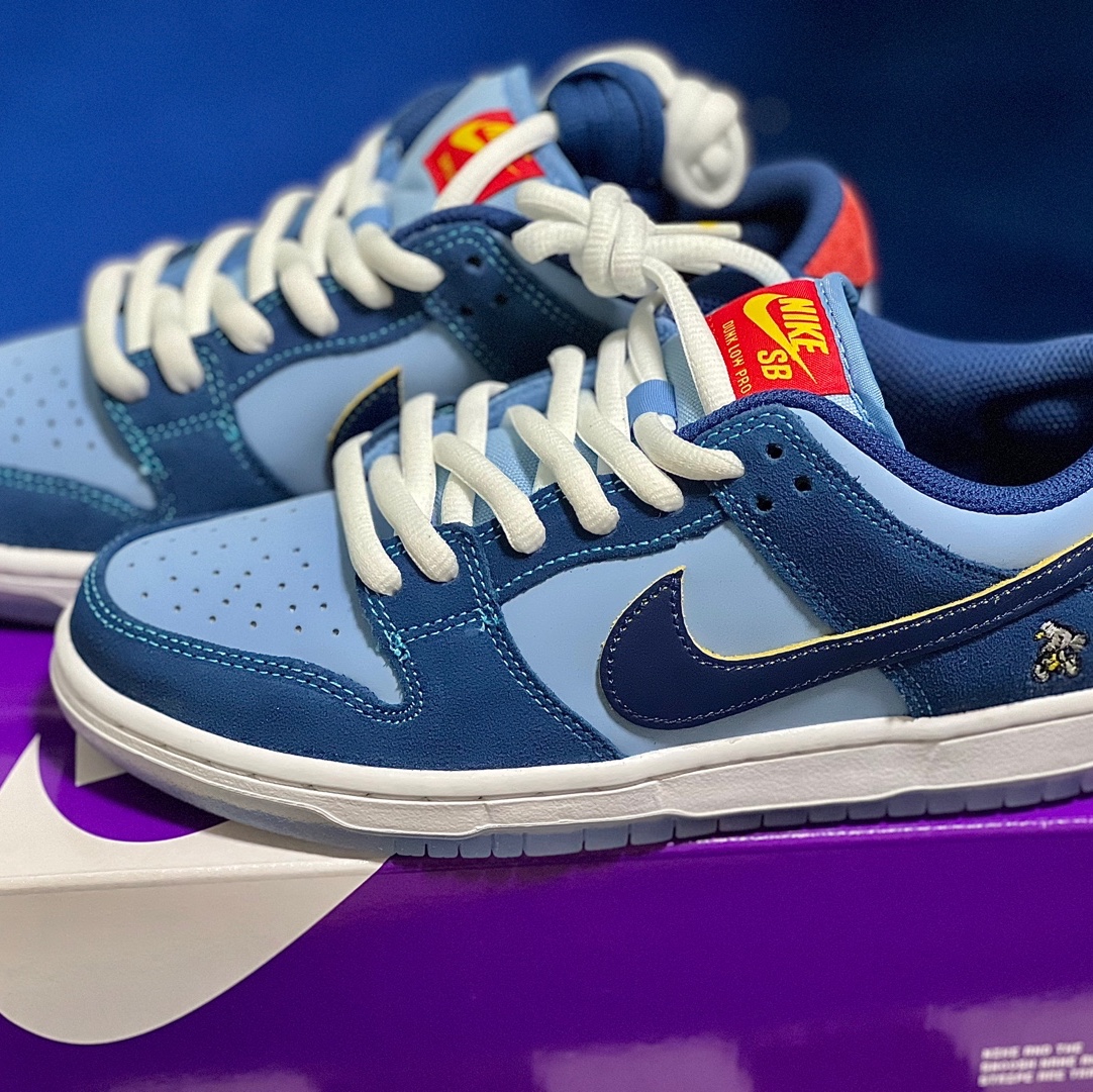 Nike x Why So Sad? SB Dunk Low Pro Coastal Blue 착용 스타일 - 2