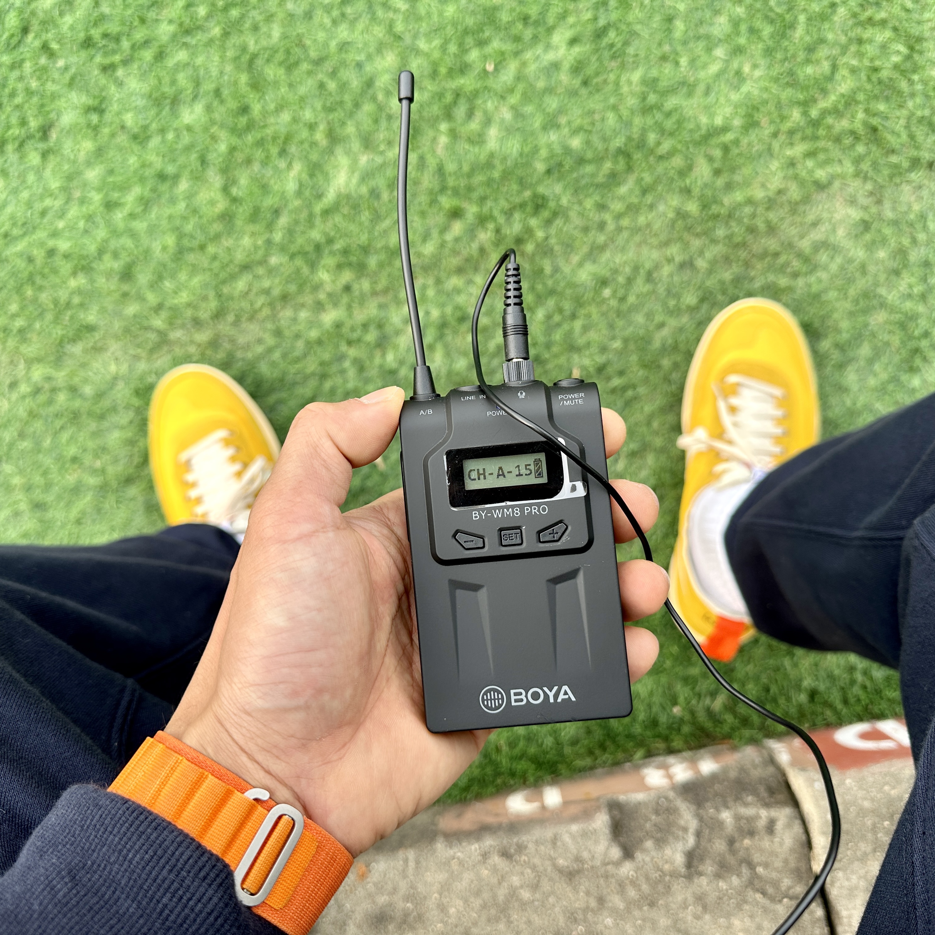 Nike x Tom Sachs General Purpose Shoe Archive, Apple Watch Ultra 49mm Titanium Case with M Alpine Loop Orange (Korean Ver.) 착용 스타일 - 1