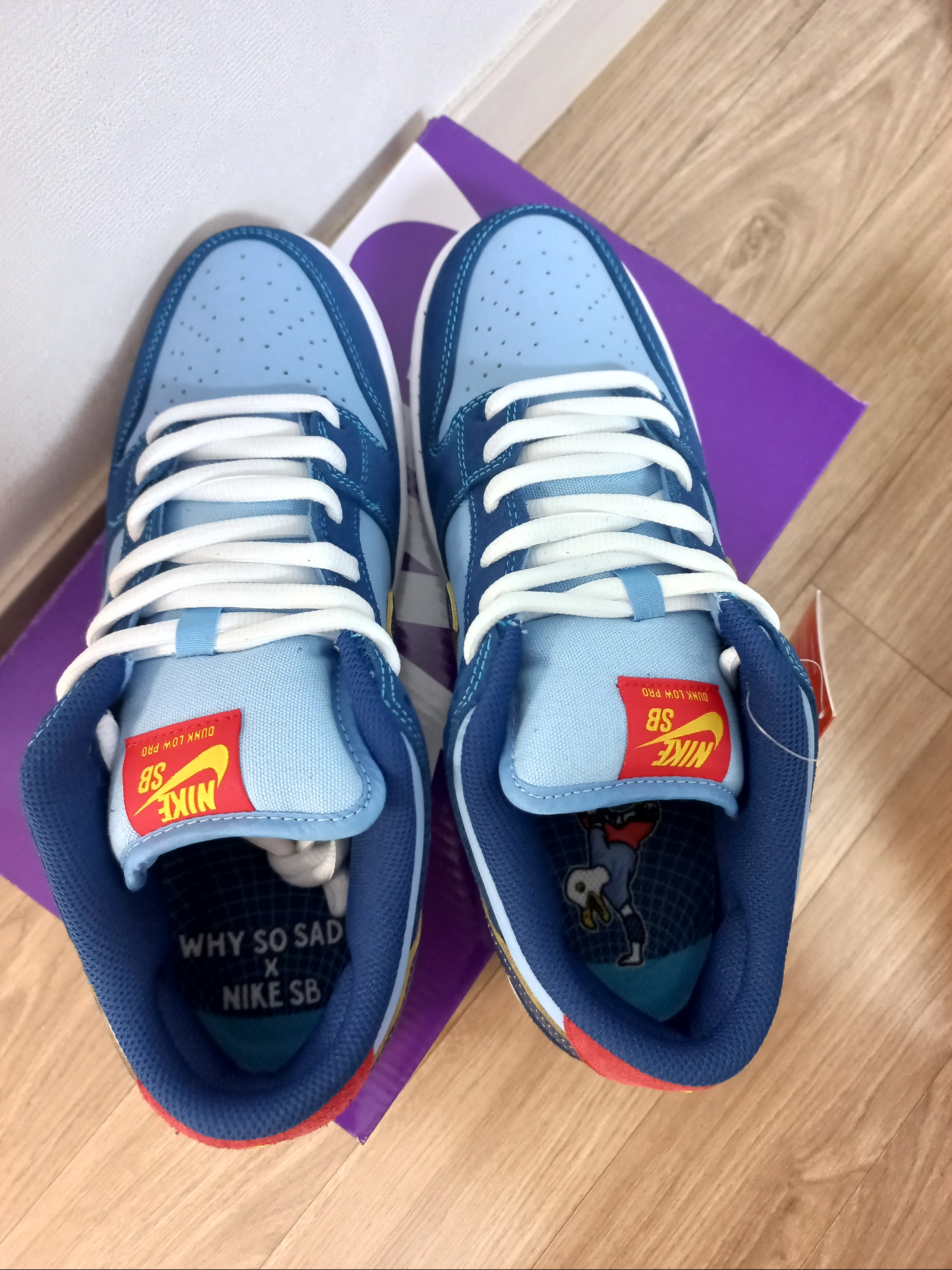 Nike x Why So Sad? SB Dunk Low Pro Coastal Blue 착용 스타일 - 3