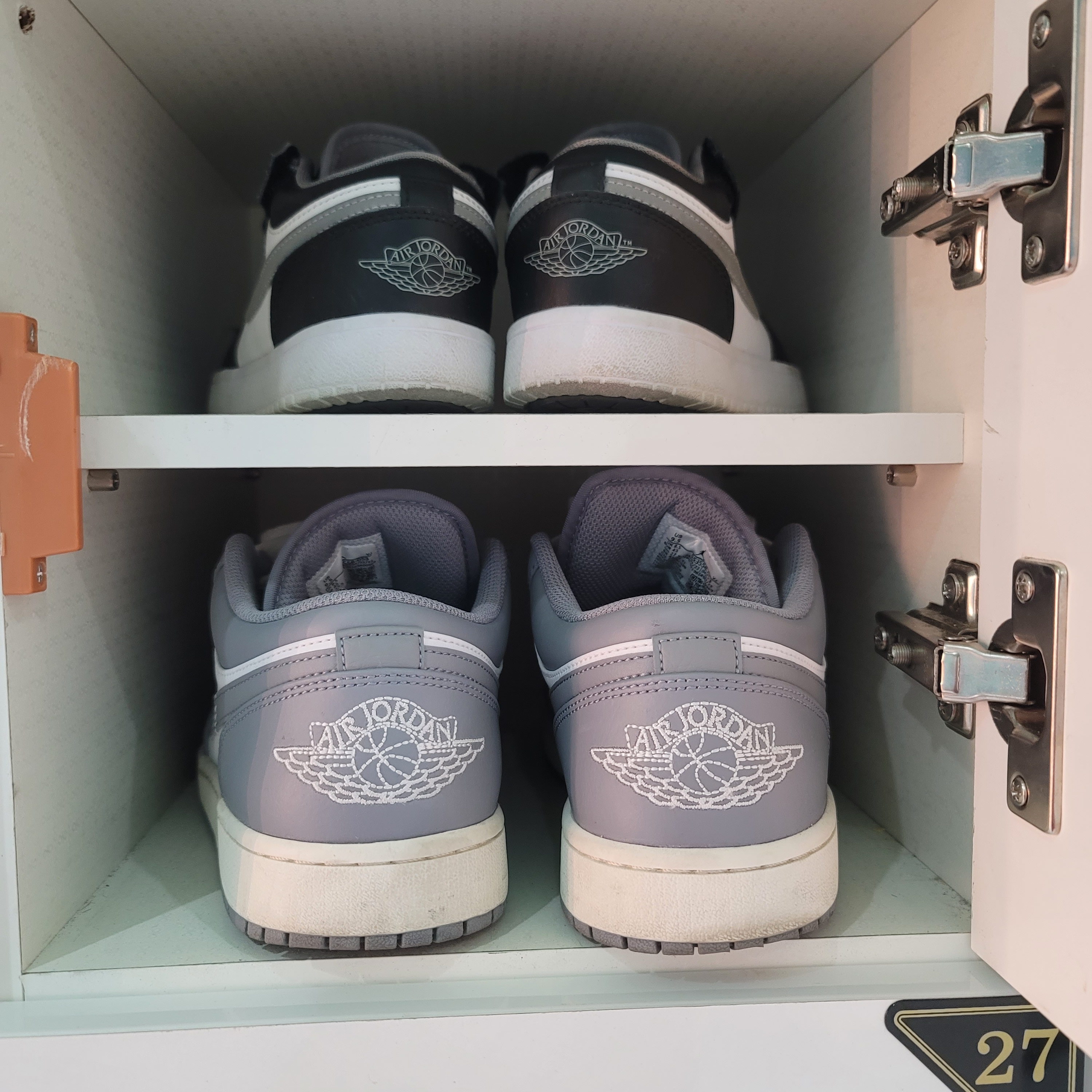 (PS) Jordan 1 Low Alt Black Particle Grey, Jordan 1 Low Stealth and White 착용 스타일