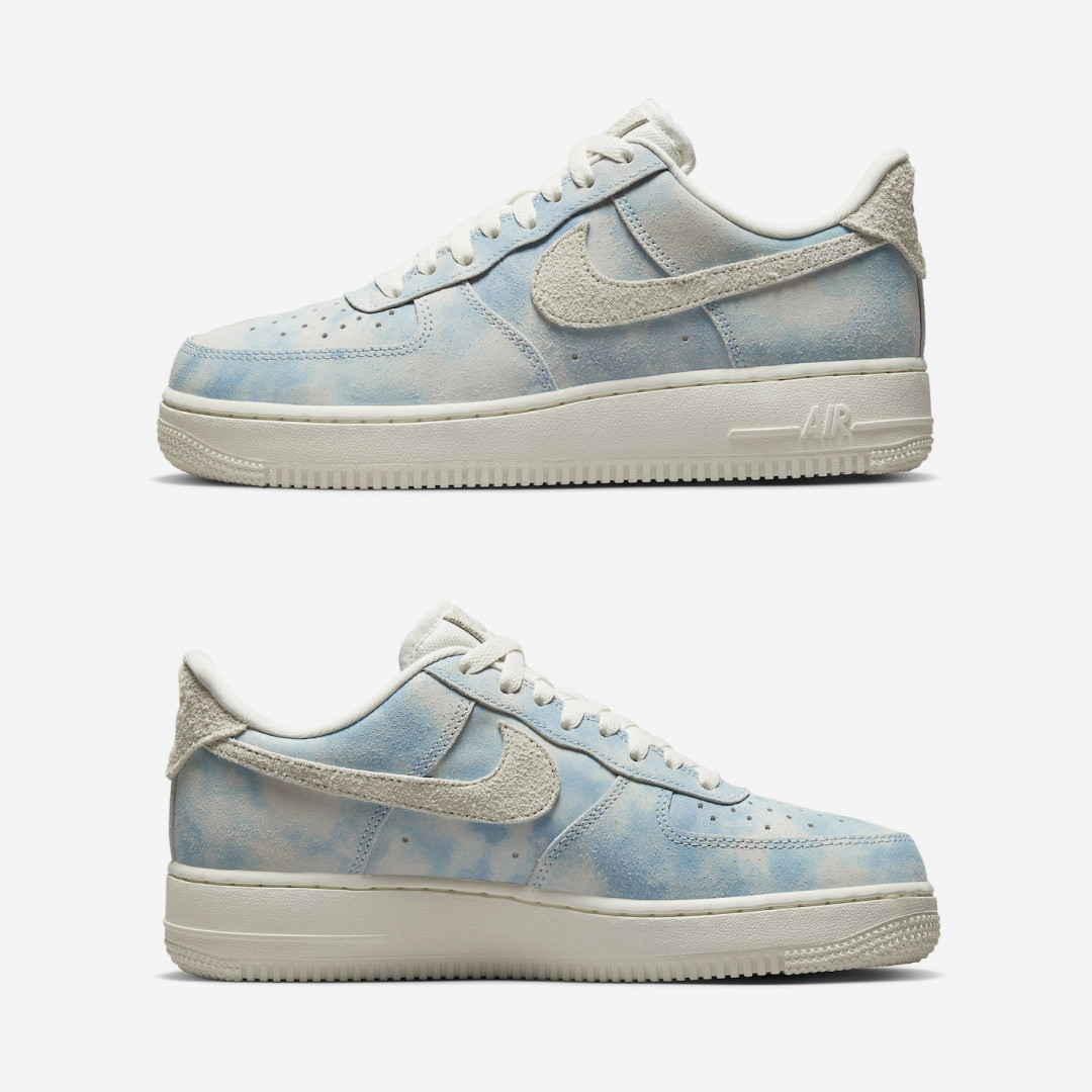 Nike Air Force 1 Low Retro Color of the Month University Blue, Nike Air Force 1 '07 Low University Blue 착용 스타일 - 3