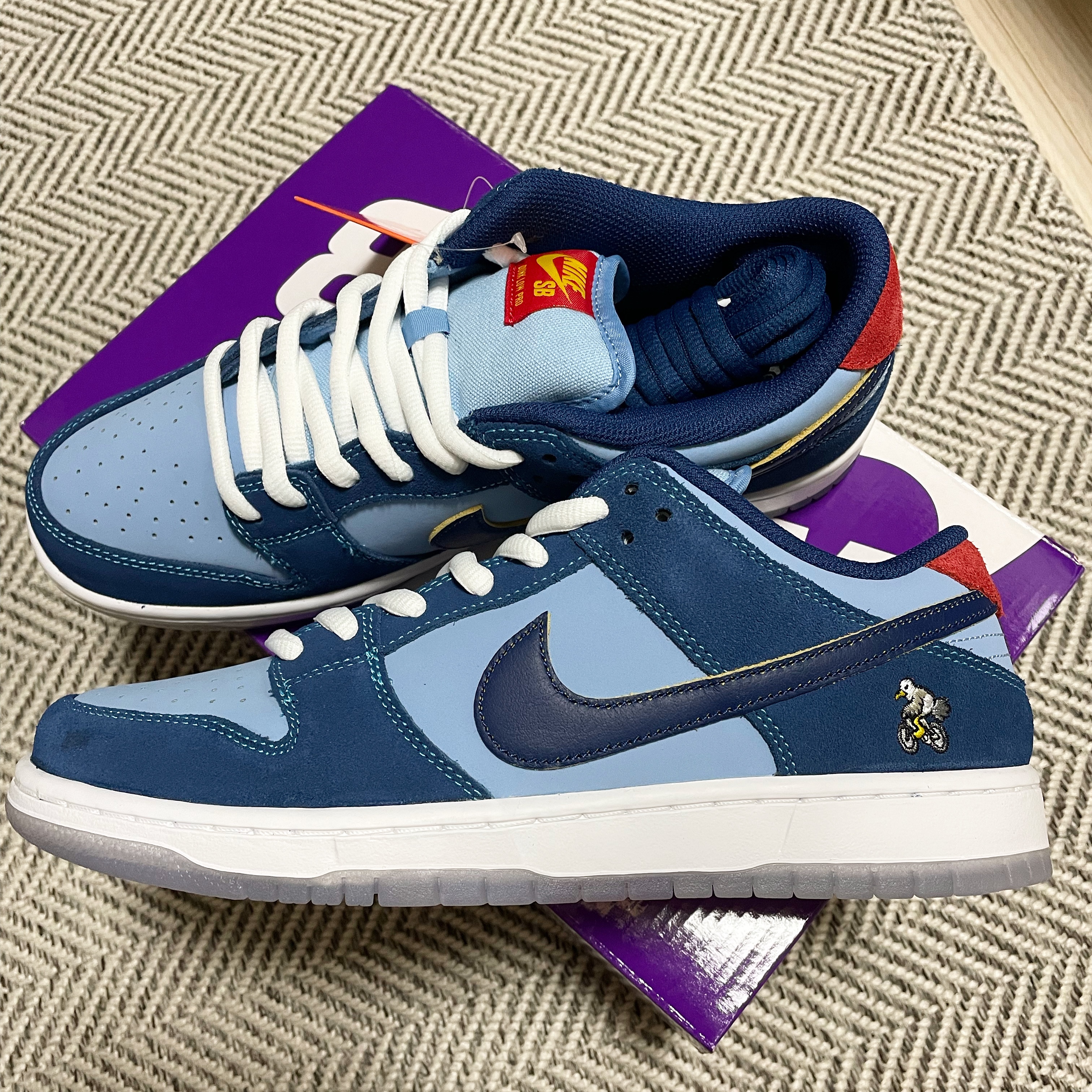 Nike x Why So Sad? SB Dunk Low Pro Coastal Blue 착용 스타일