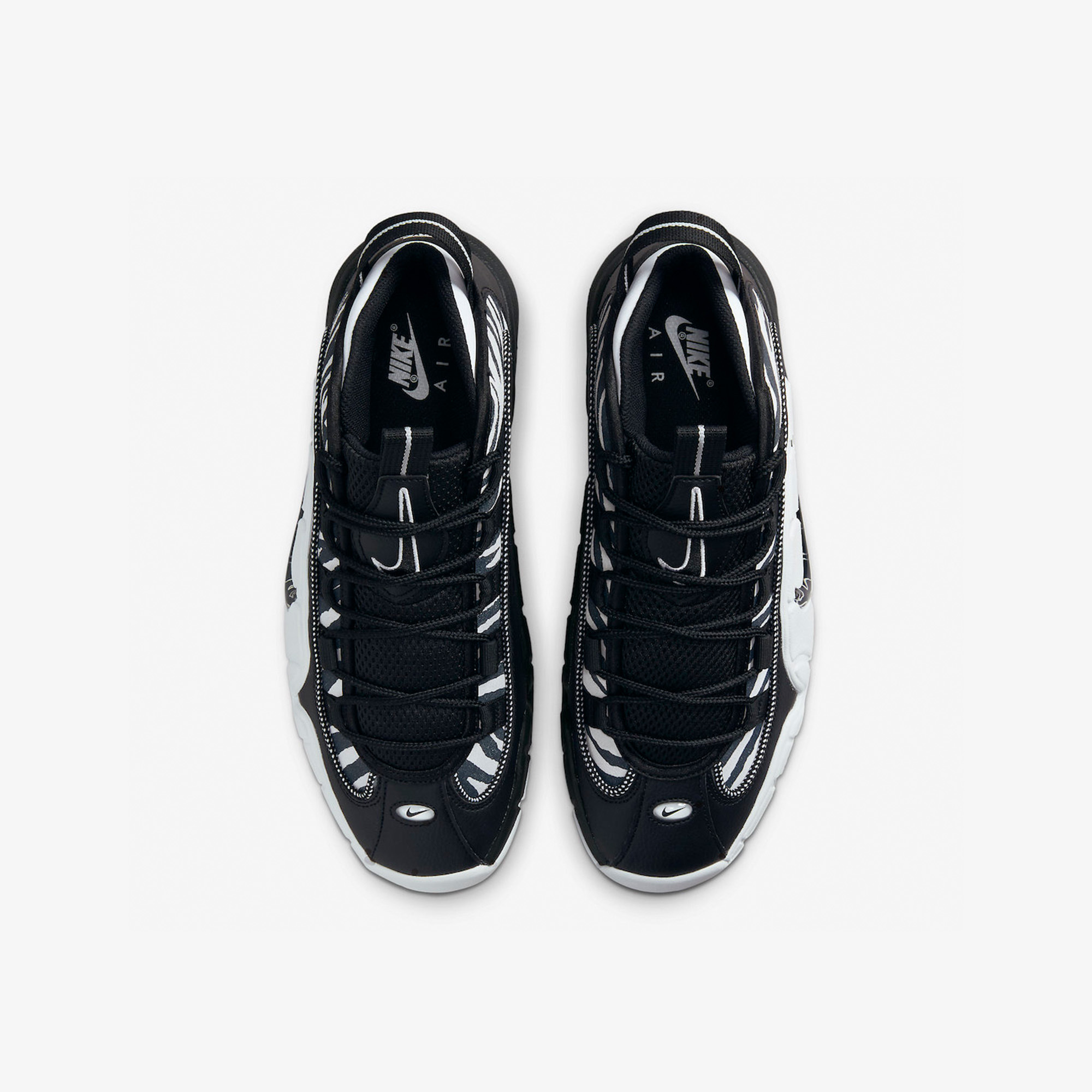 Nike Air Max Penny Black and Metallic Silver, Nike Air Max Penny 1 Home 착용 스타일 - 4