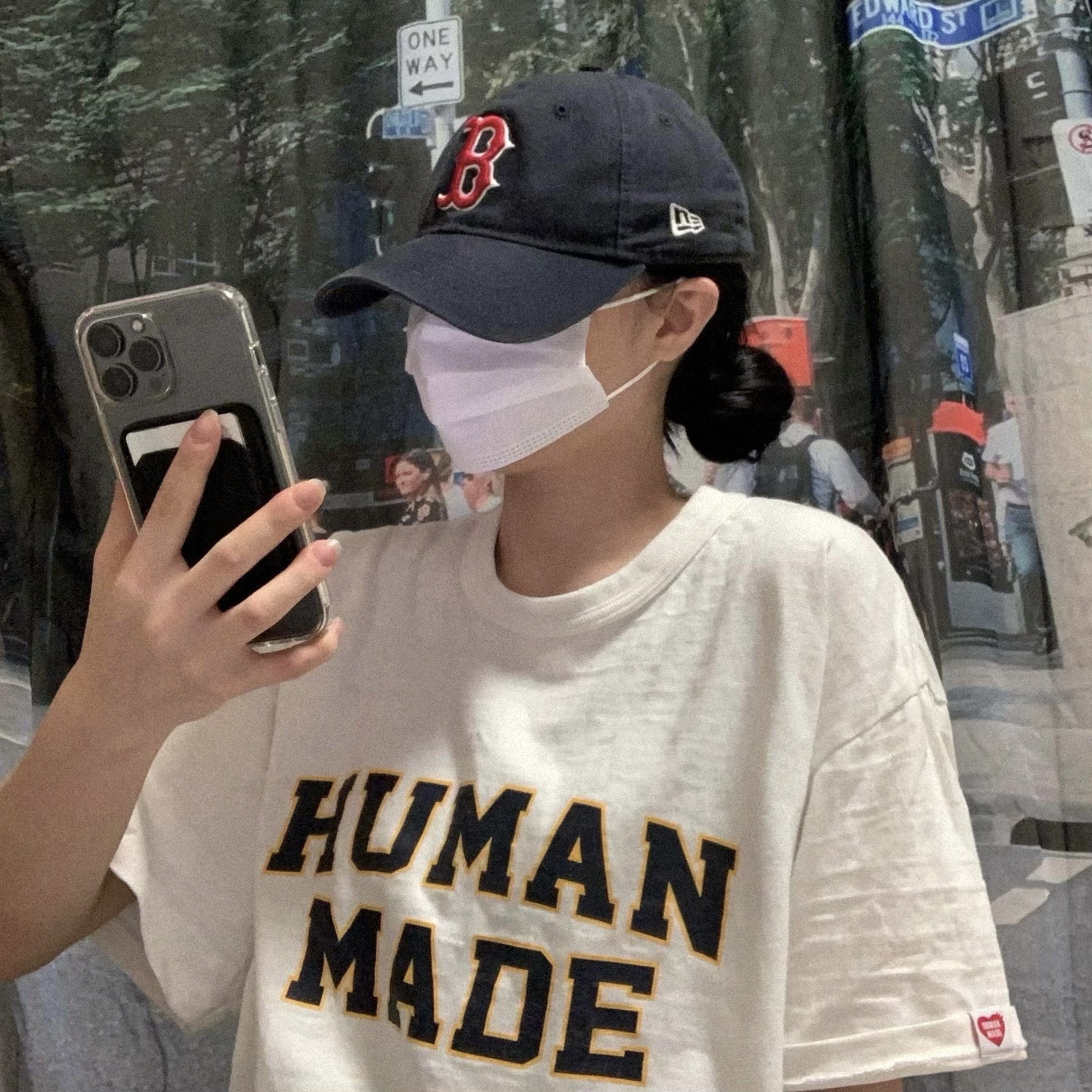 Human Made #2307 T-Shirt White 착용 스타일 - 1