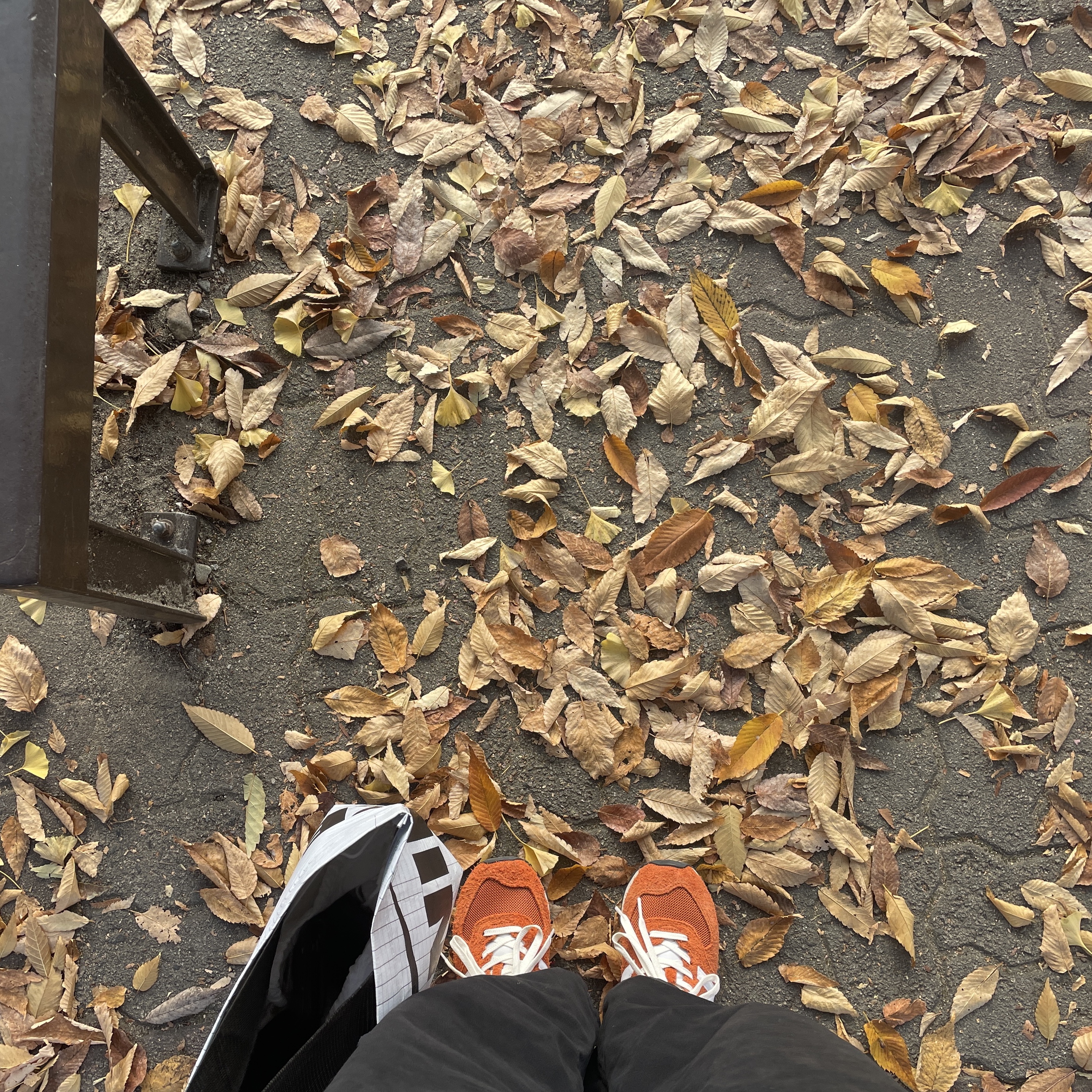 New Balance 574 Heritage Orange Burst White 착용 스타일 - 3