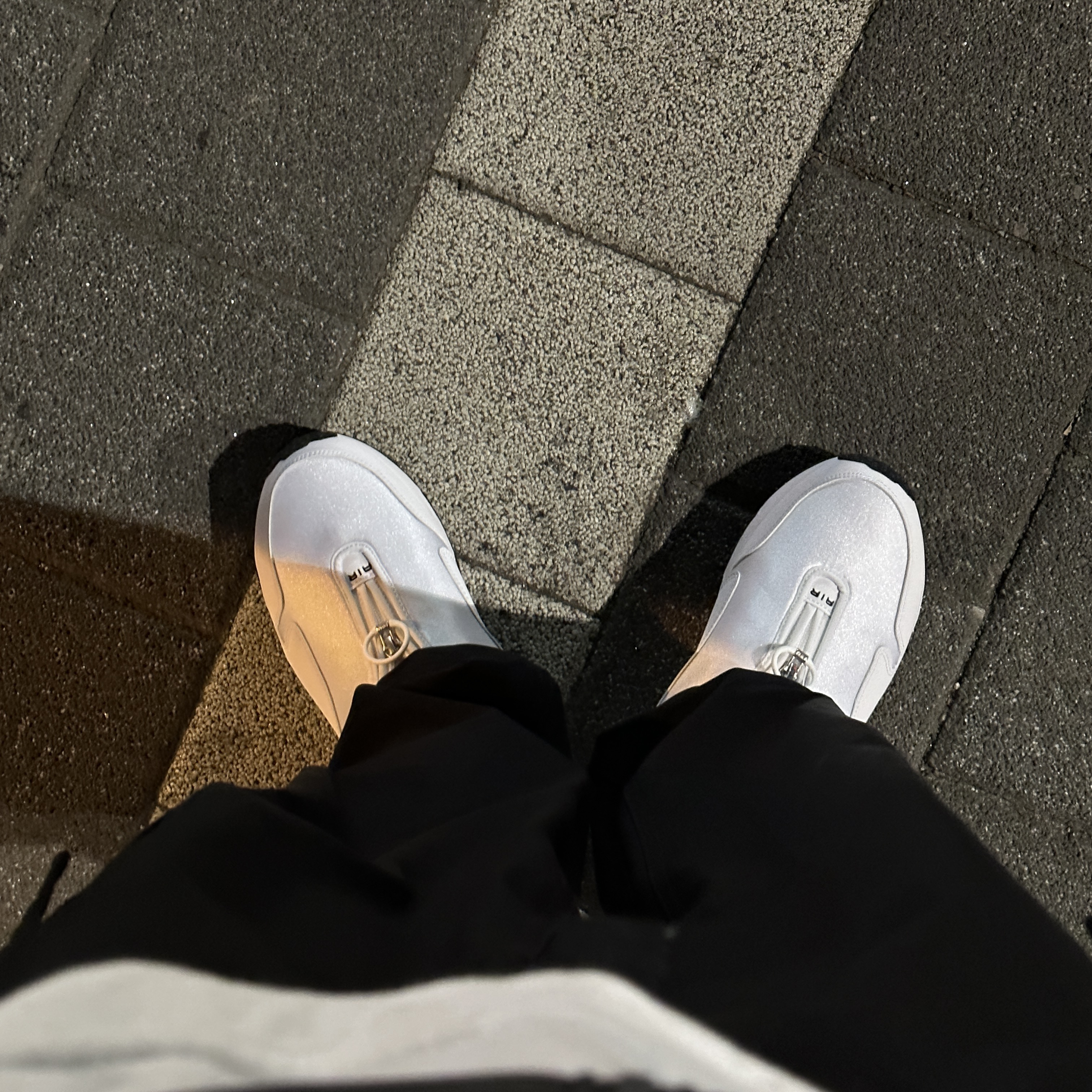 Nike x Comme des Garcons Homme Plus Air Max Sunder SP White 착용 스타일