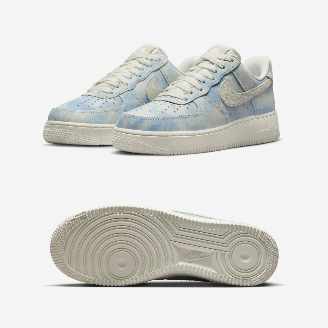 Nike Air Force 1 Low Retro Color of the Month University Blue, Nike Air Force 1 '07 Low University Blue 착용 스타일 - 2
