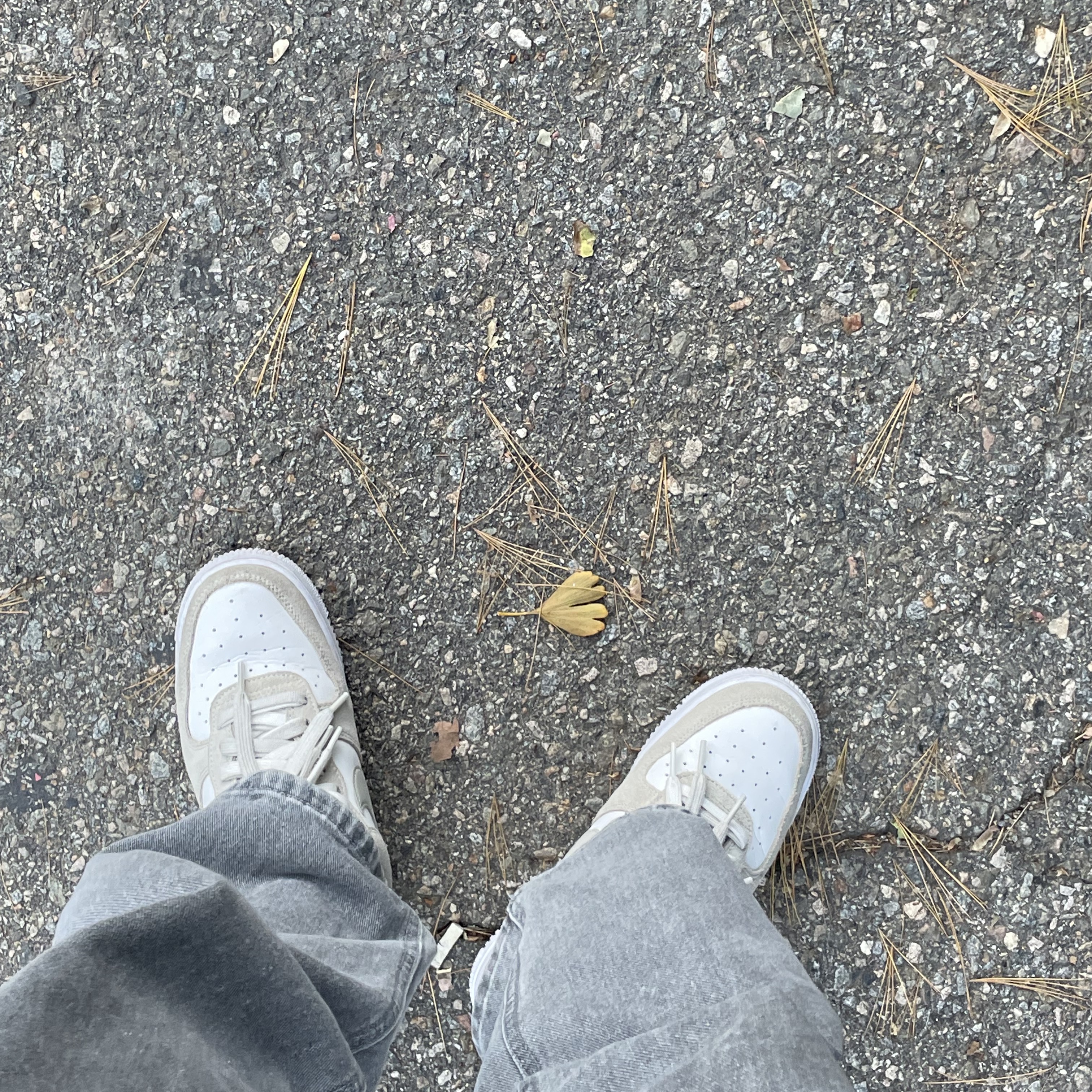 Nike Air Force 1 '07 SE First Use Light Stone, (GS) Nike Air Force 1 LV8 S50 Light Stone 착용 스타일