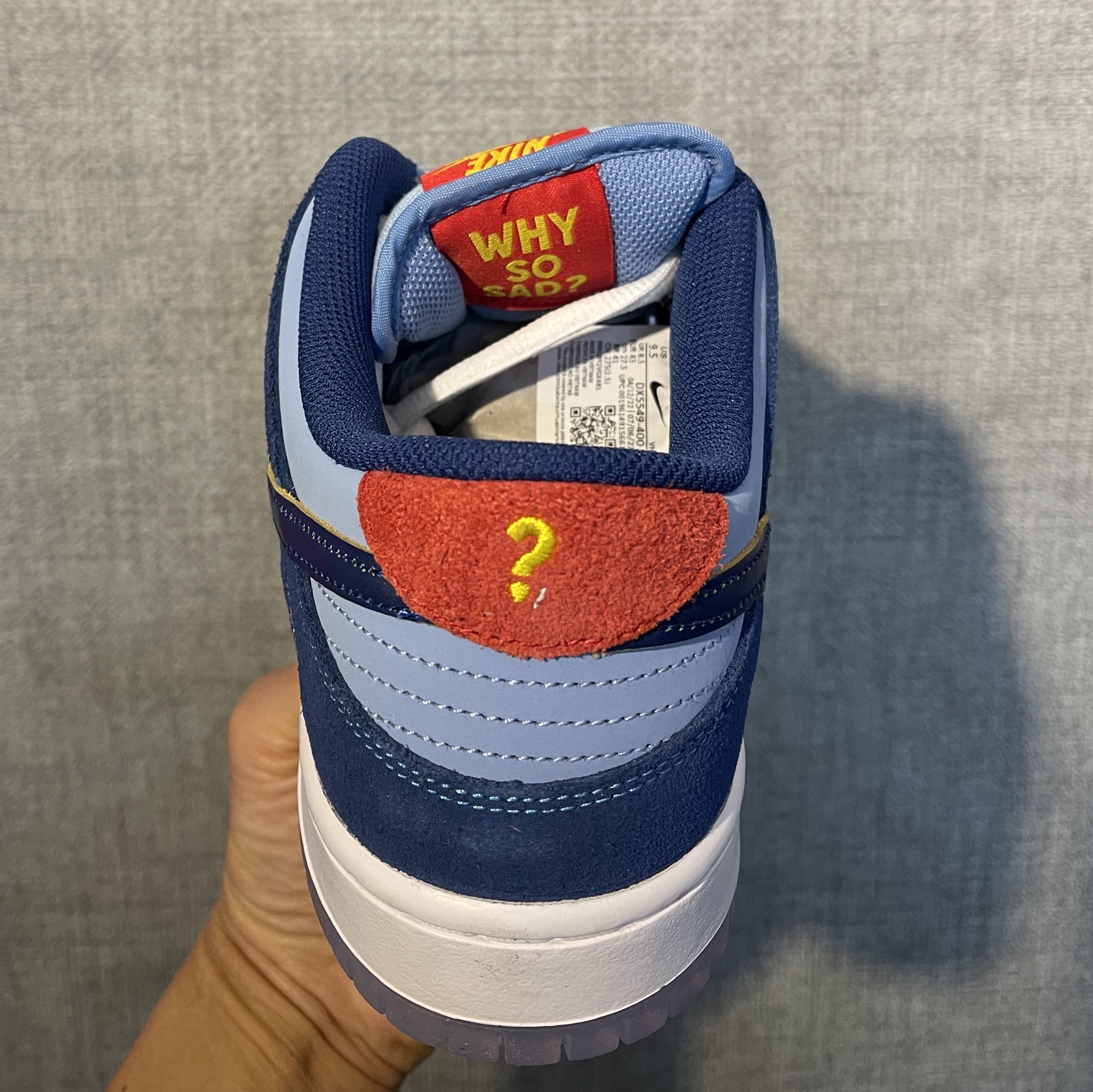 Nike x Why So Sad? SB Dunk Low Pro Coastal Blue 착용 스타일 - 2