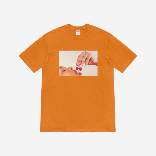 슈프림 체리 티셔츠 번트 오렌지 - 20SS