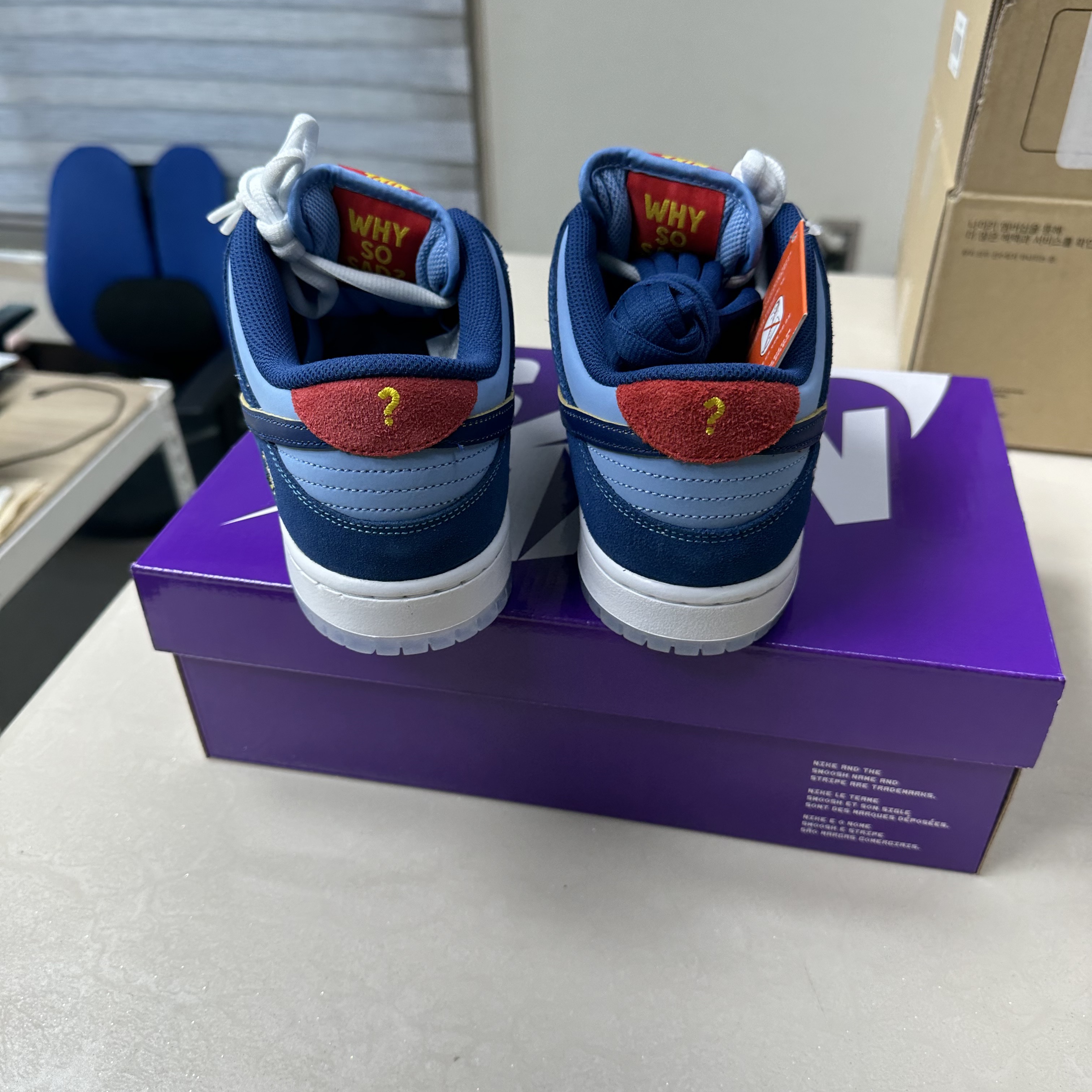 Nike x Why So Sad? SB Dunk Low Pro Coastal Blue 착용 스타일 - 2