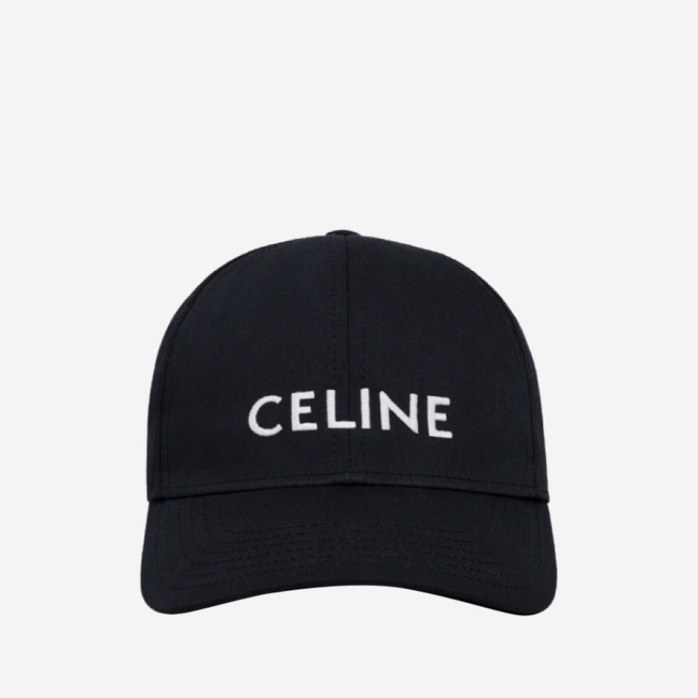 Celine Baseball Cap in Cotton Black 착용 스타일