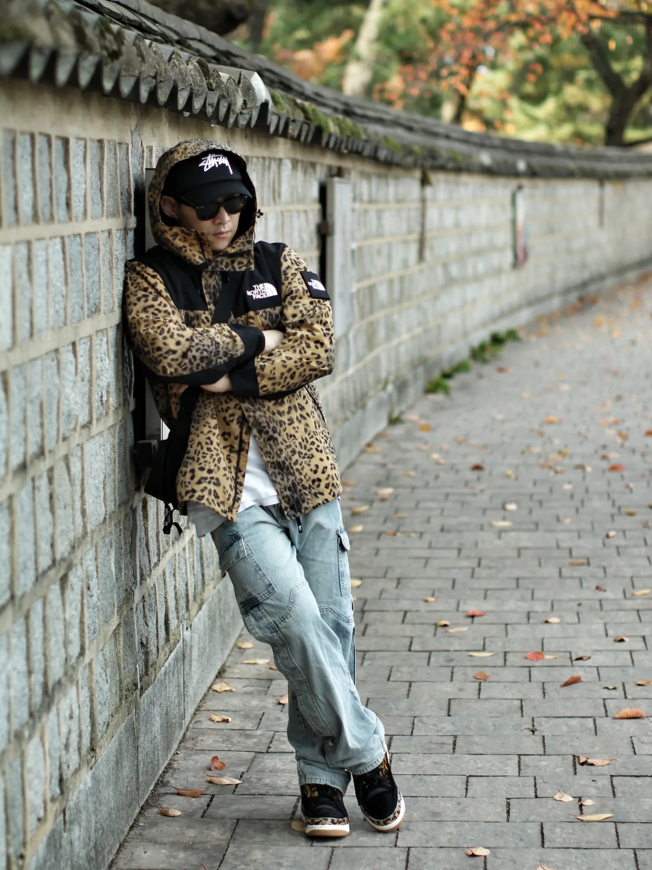 The North Face Novelty Martis Jacket Gold, Jordan 3 Retro SE Animal Instinct 착용 스타일 - 5