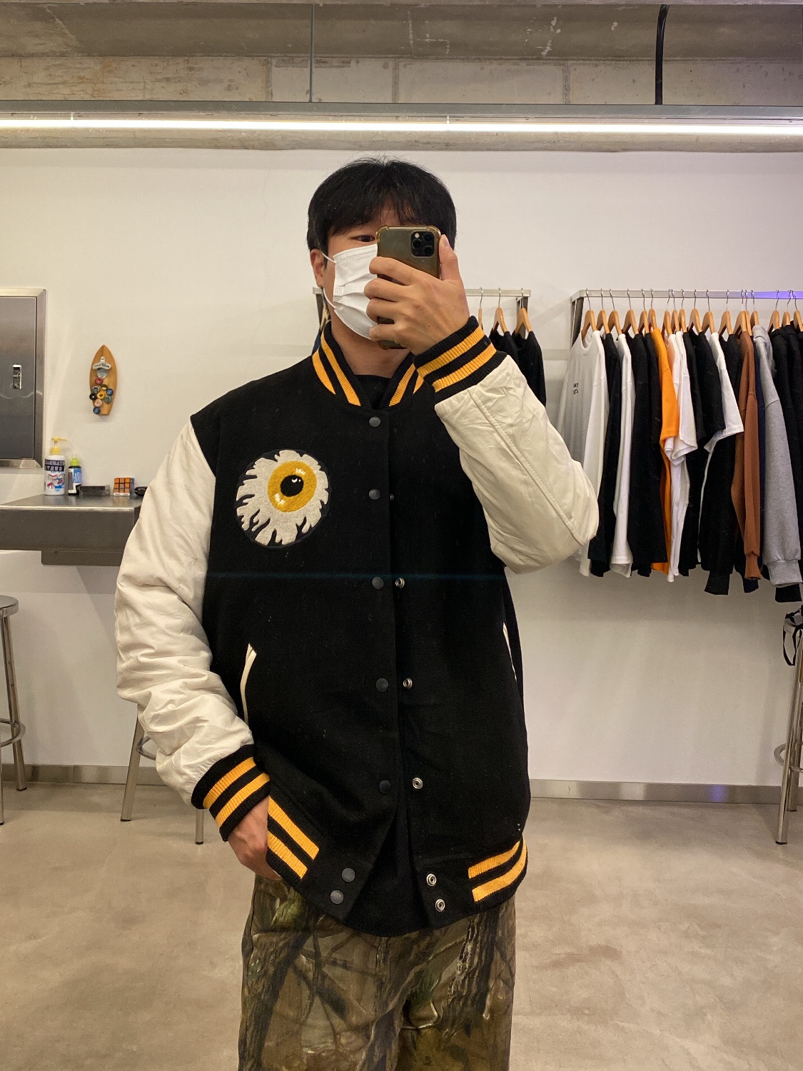 Stussy x Our Legacy Formal Cut Realtree Forest Camo 착용 스타일