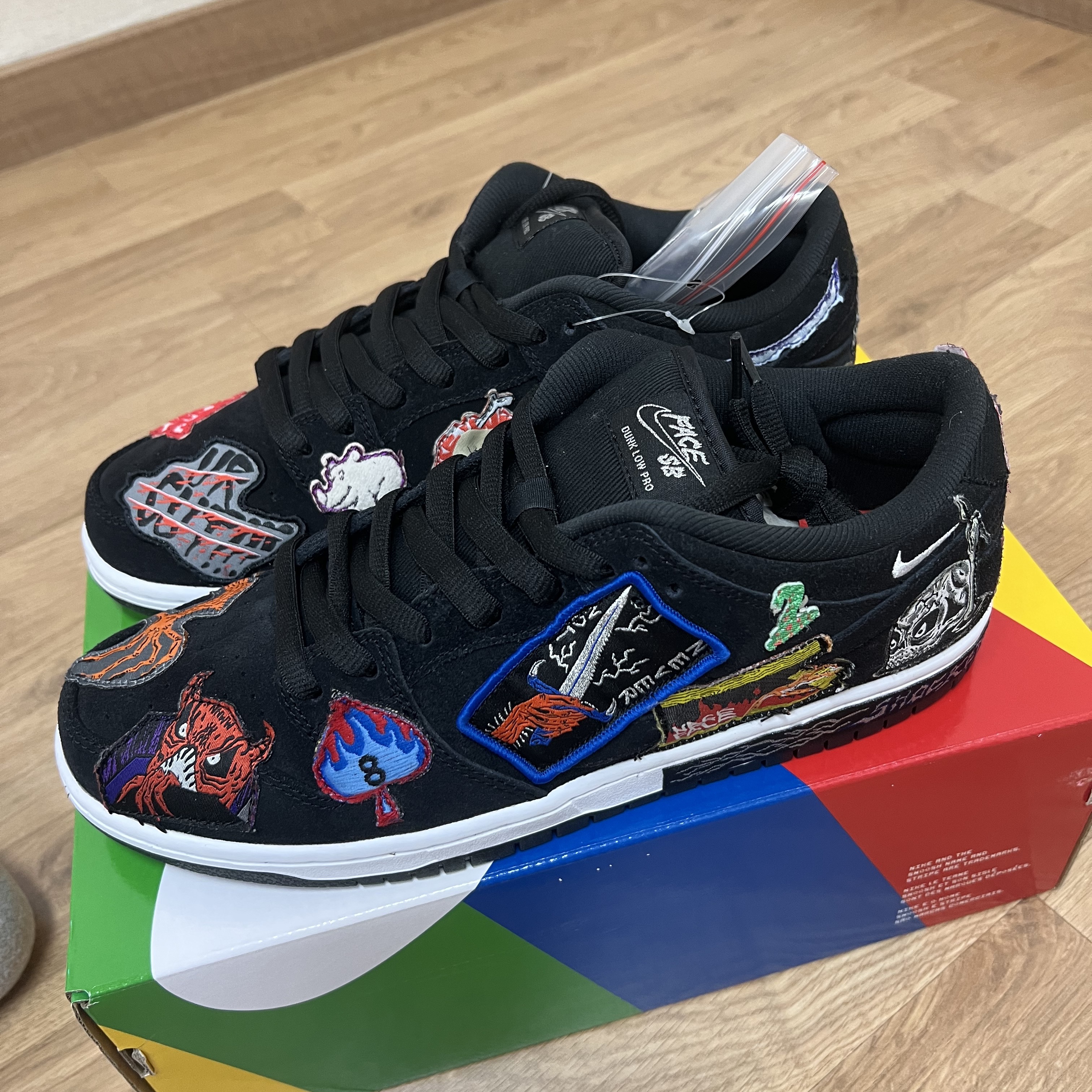 Nike x Neckface SB Dunk Low Pro Black 착용 스타일 - 1