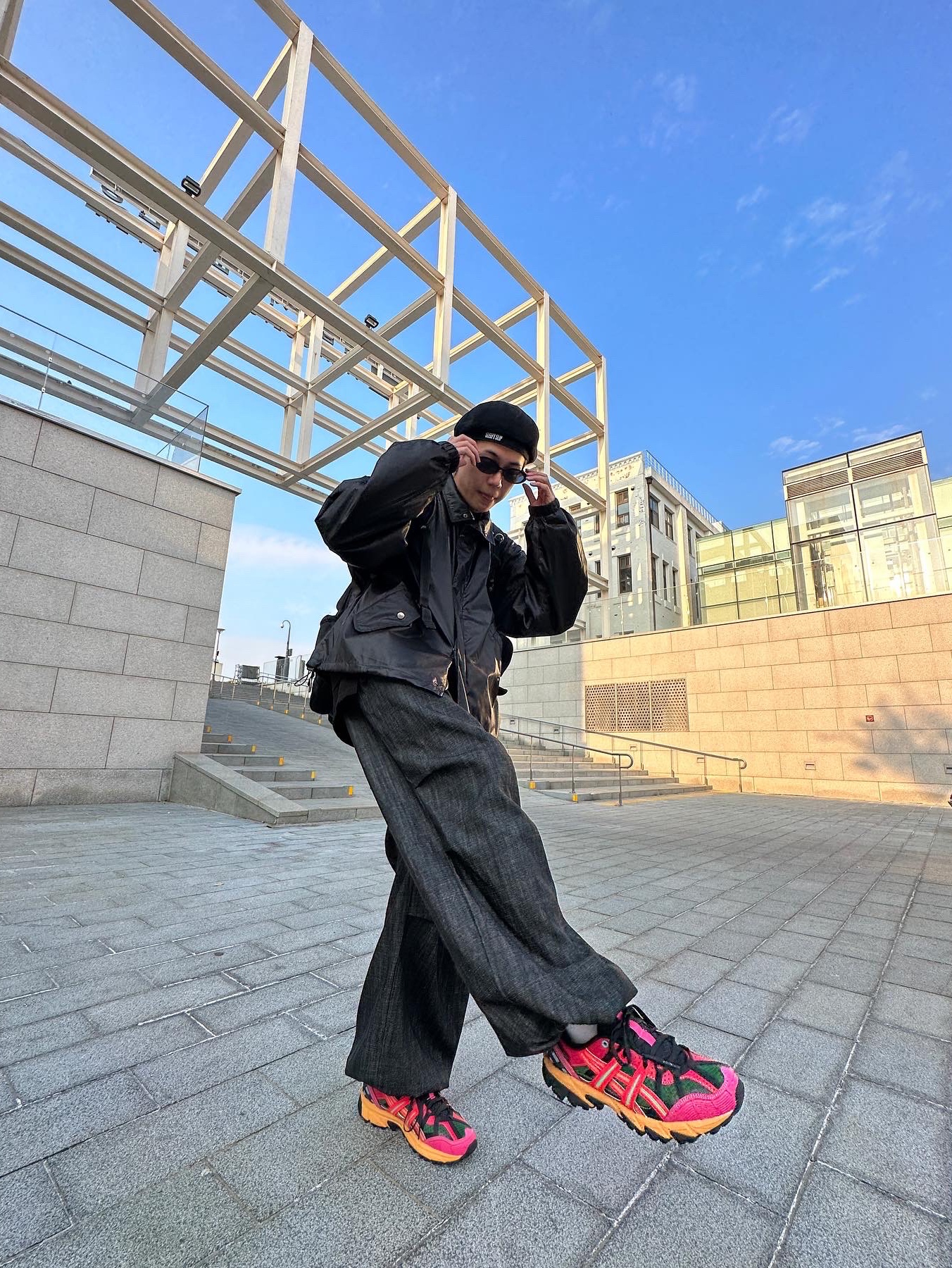 Asics x Andersson Bell Gel-Sonoma 15-50 Bright Rose Evergreen 착용 스타일