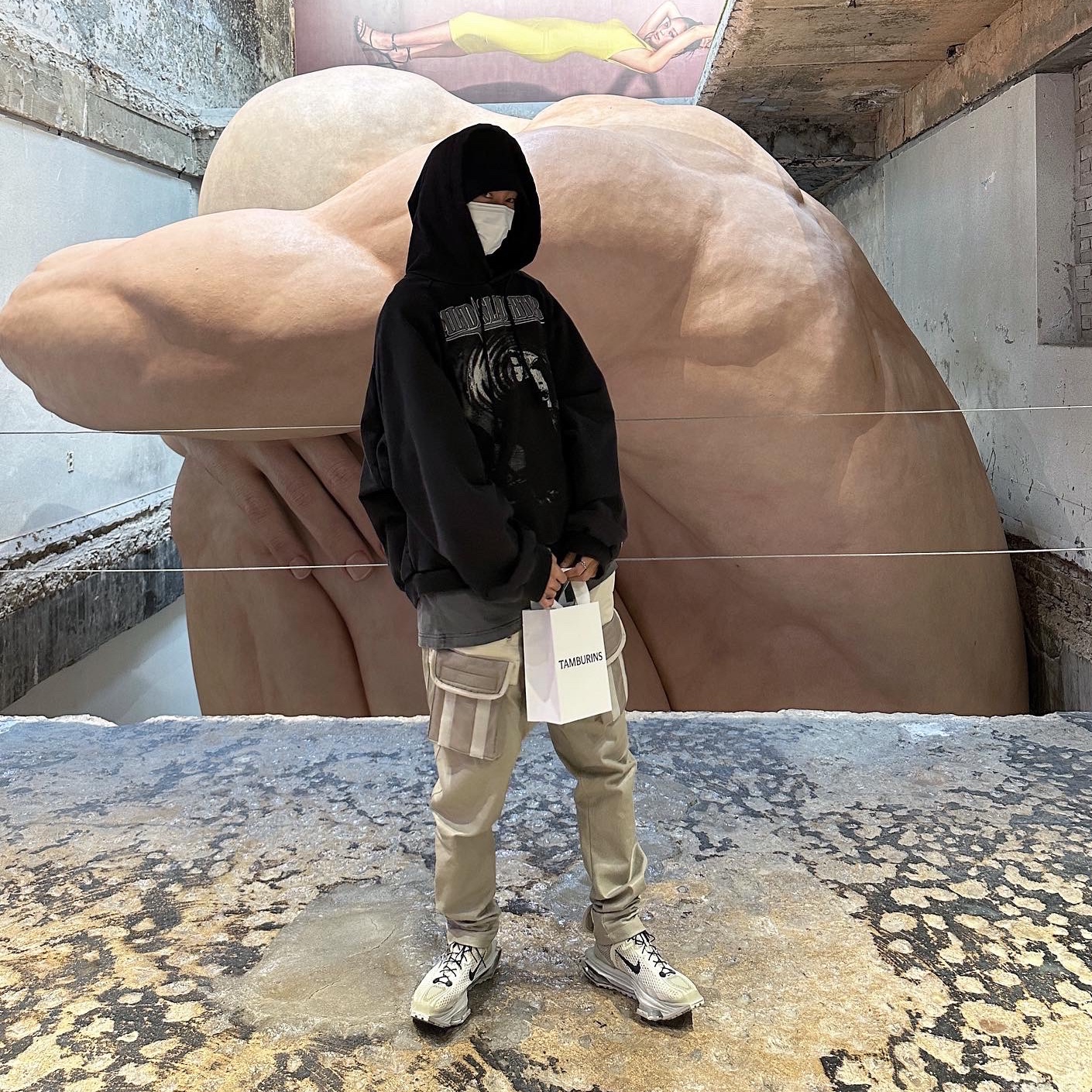 Nike x Matthew M Williams Zoom 004 Stone 착용 스타일 - 2