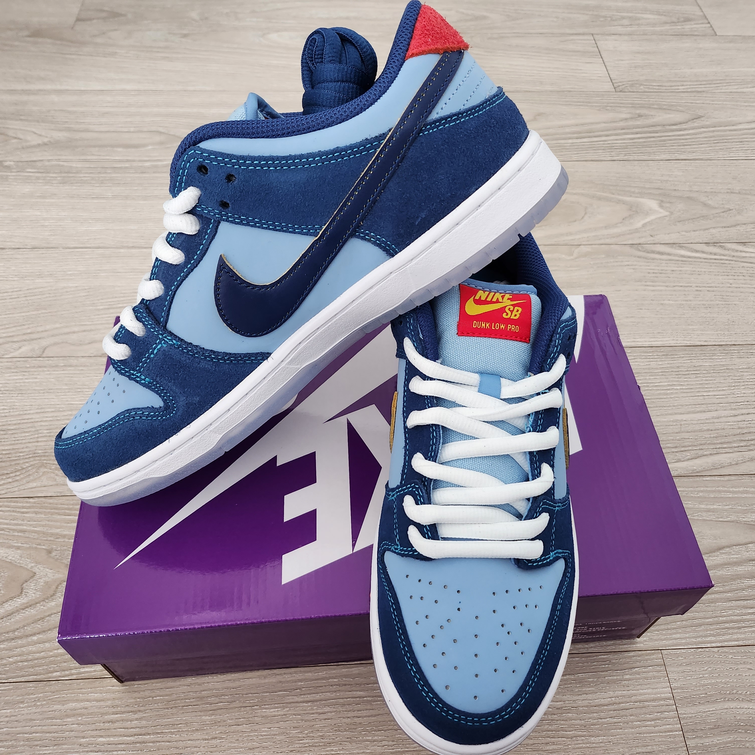 Nike x Why So Sad? SB Dunk Low Pro Coastal Blue 착용 스타일 - 2