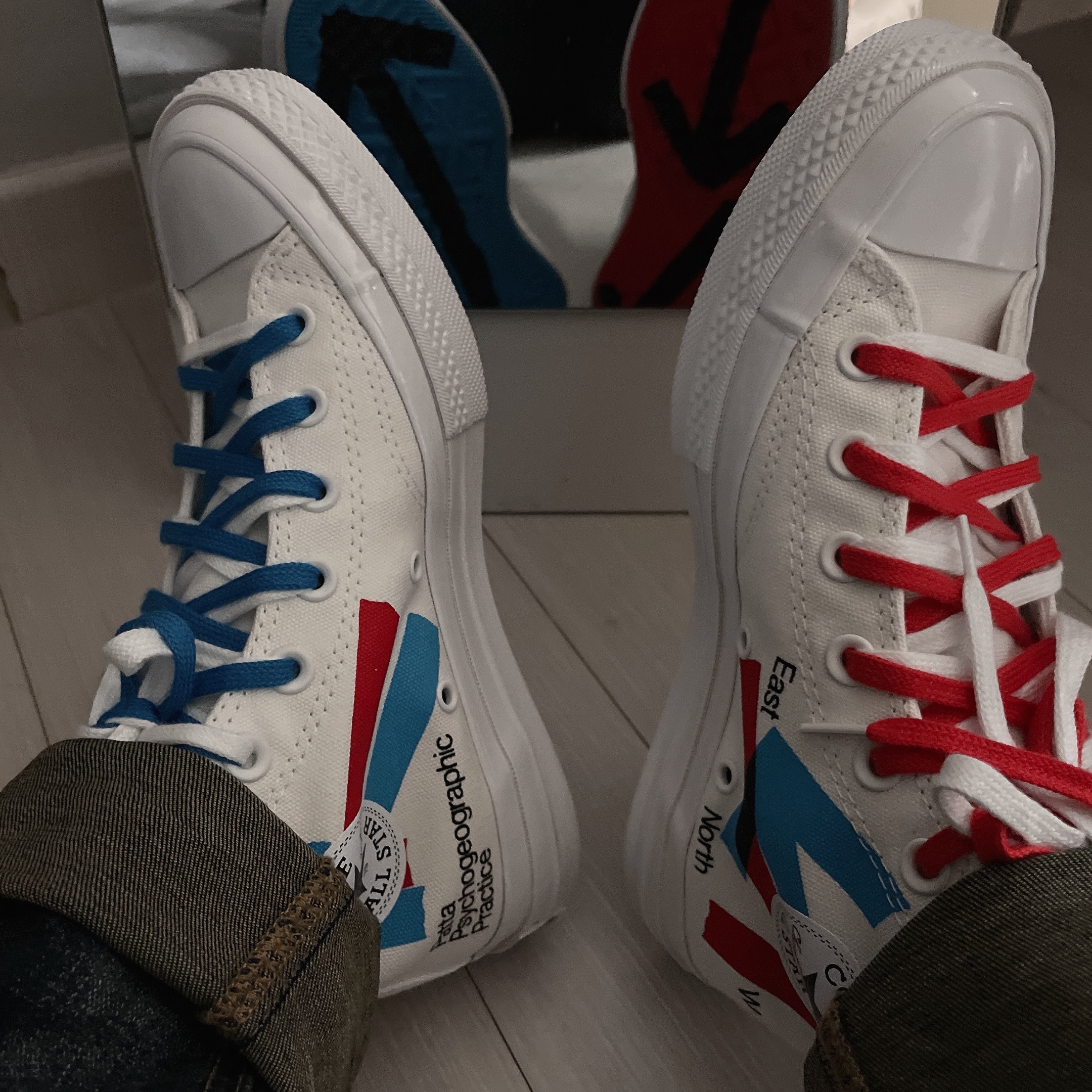 Converse x Patta x Experimental Jetset Chuck 70 High White 착용 스타일