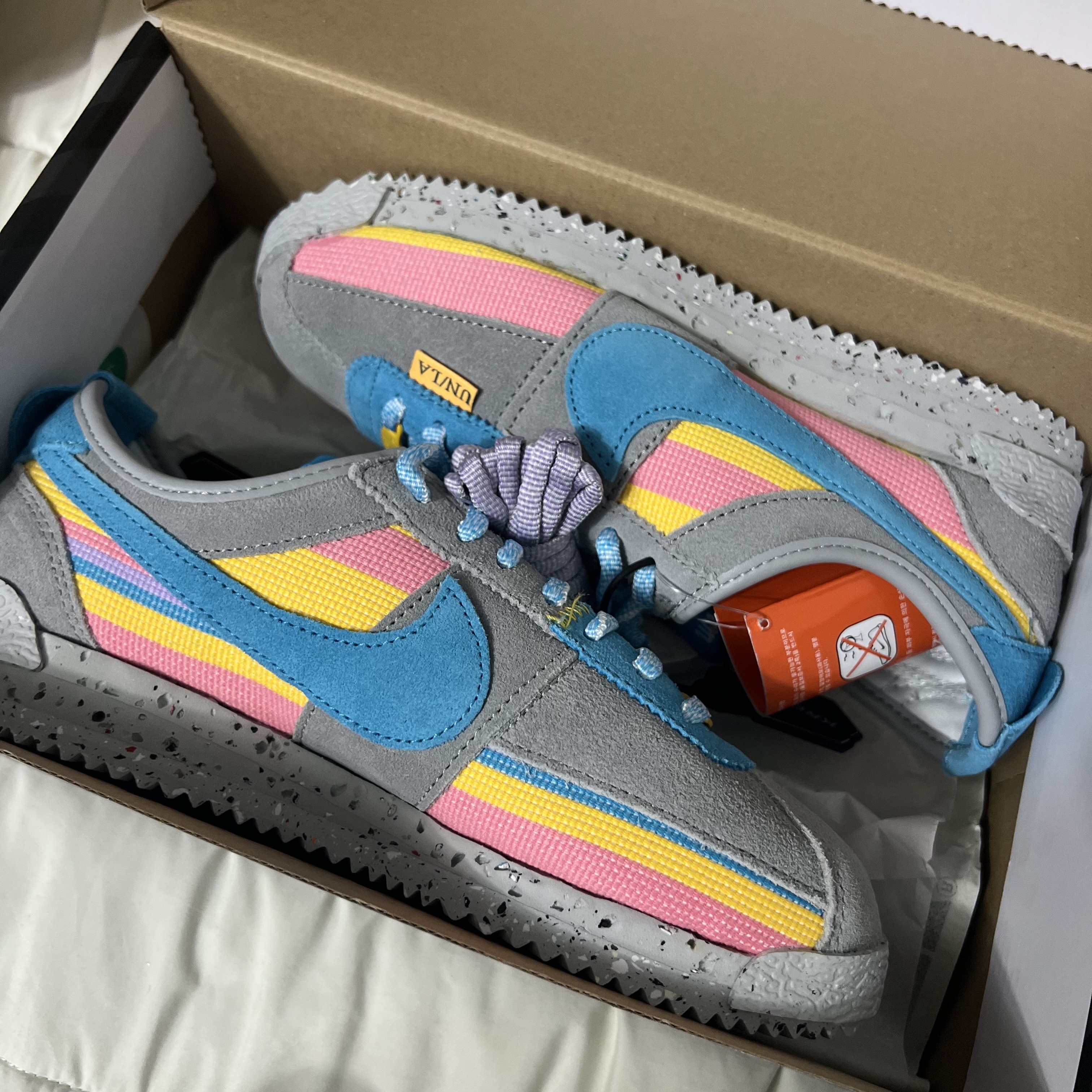 Nike x Union Cortez SP Light Smoke 착용 스타일 - 2