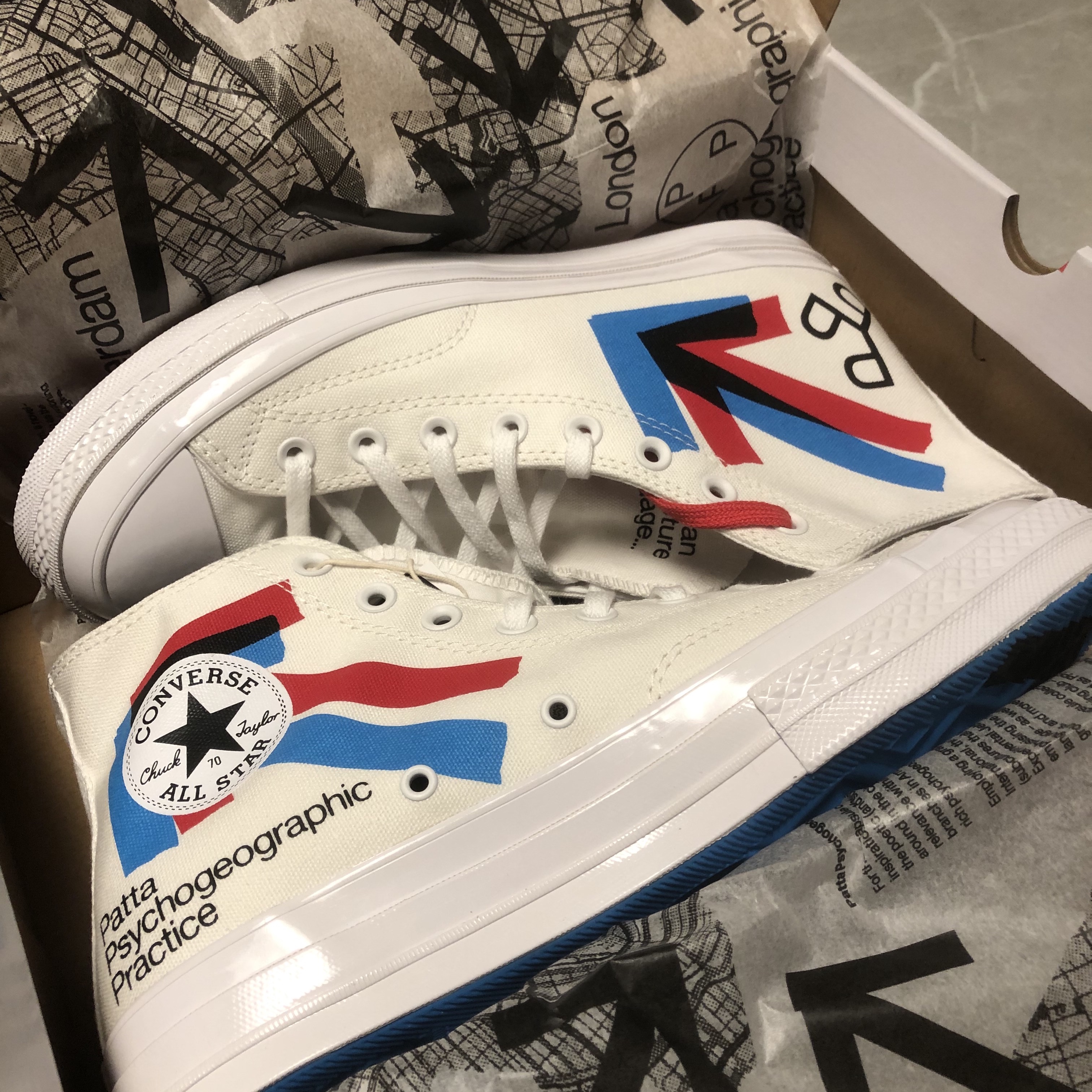 Converse x Patta x Experimental Jetset Chuck 70 High White 착용 스타일 - 2