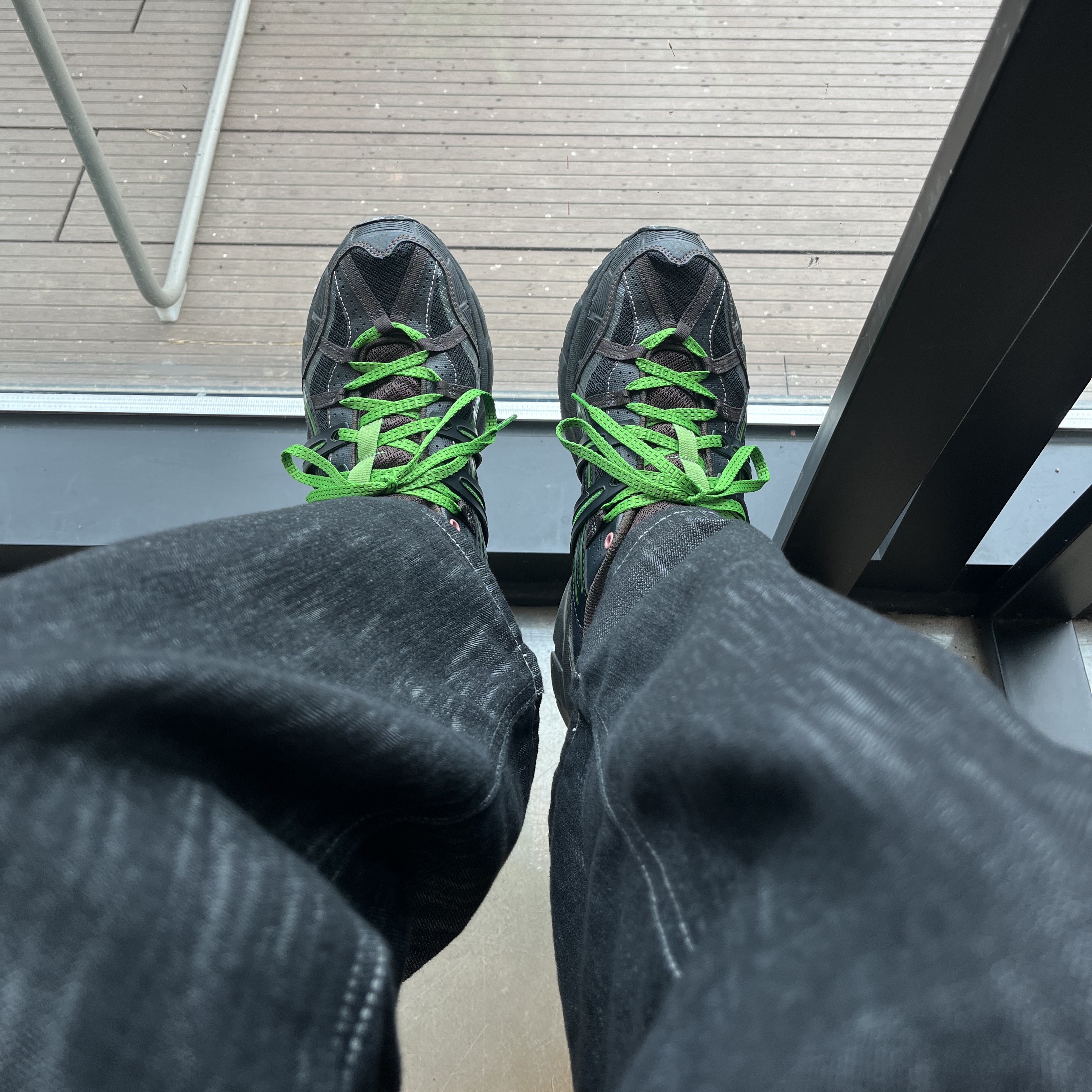 Asics x Andersson Bell Gel-Sonoma 15-50 Black Green 착용 스타일