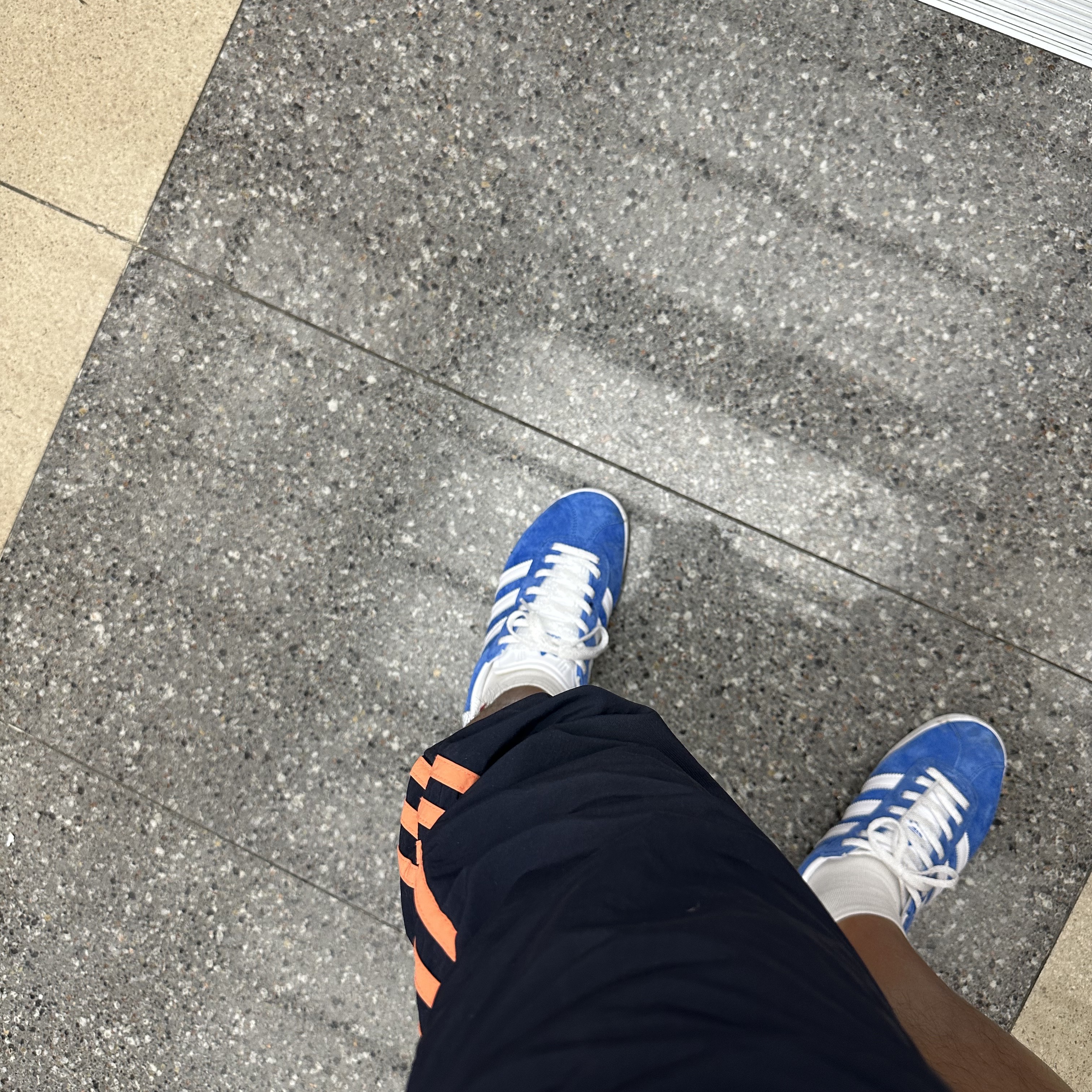 Adidas Gazelle 85 Blue Bird 착용 스타일