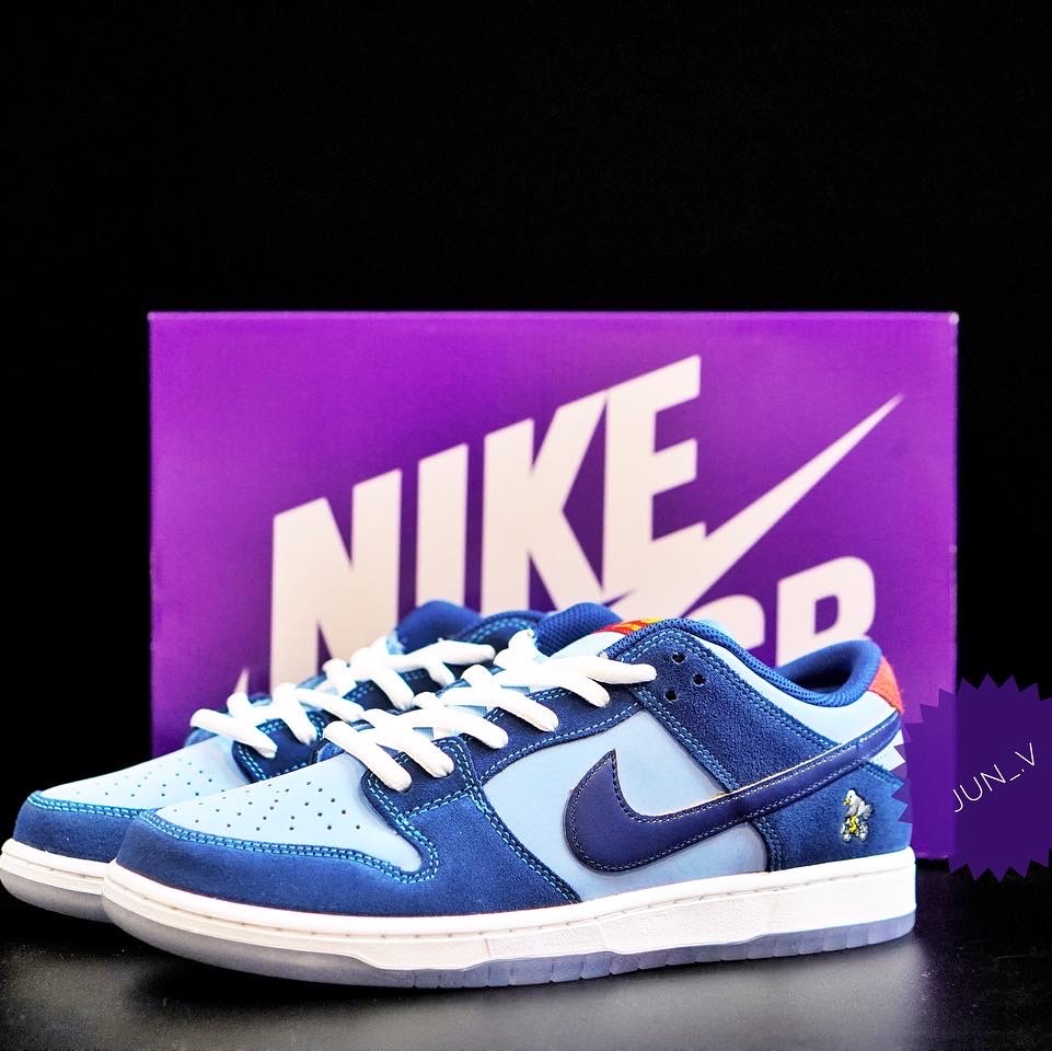 Nike x Why So Sad? SB Dunk Low Pro Coastal Blue 착용 스타일