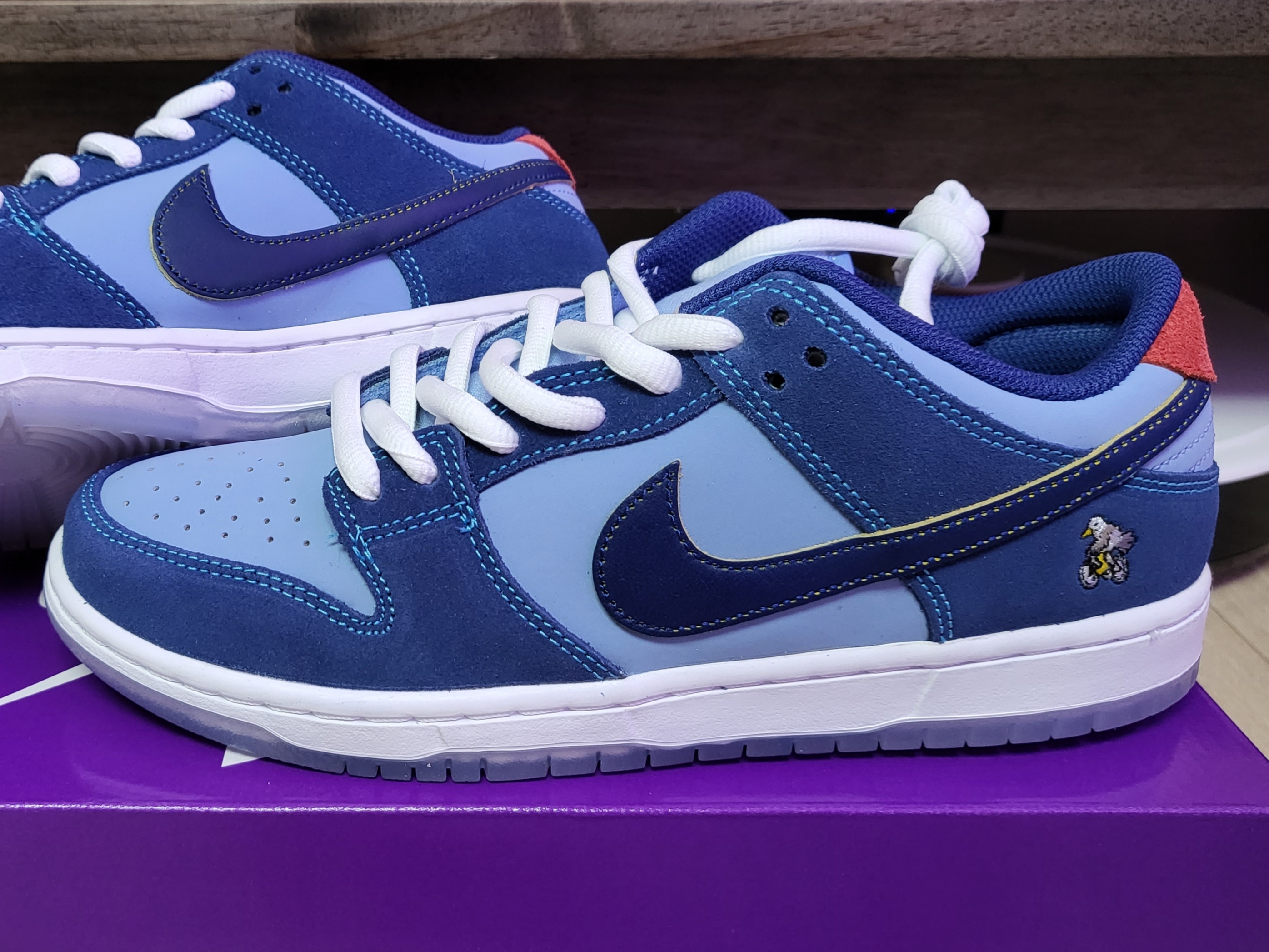 Nike x Why So Sad? SB Dunk Low Pro Coastal Blue 착용 스타일 - 1