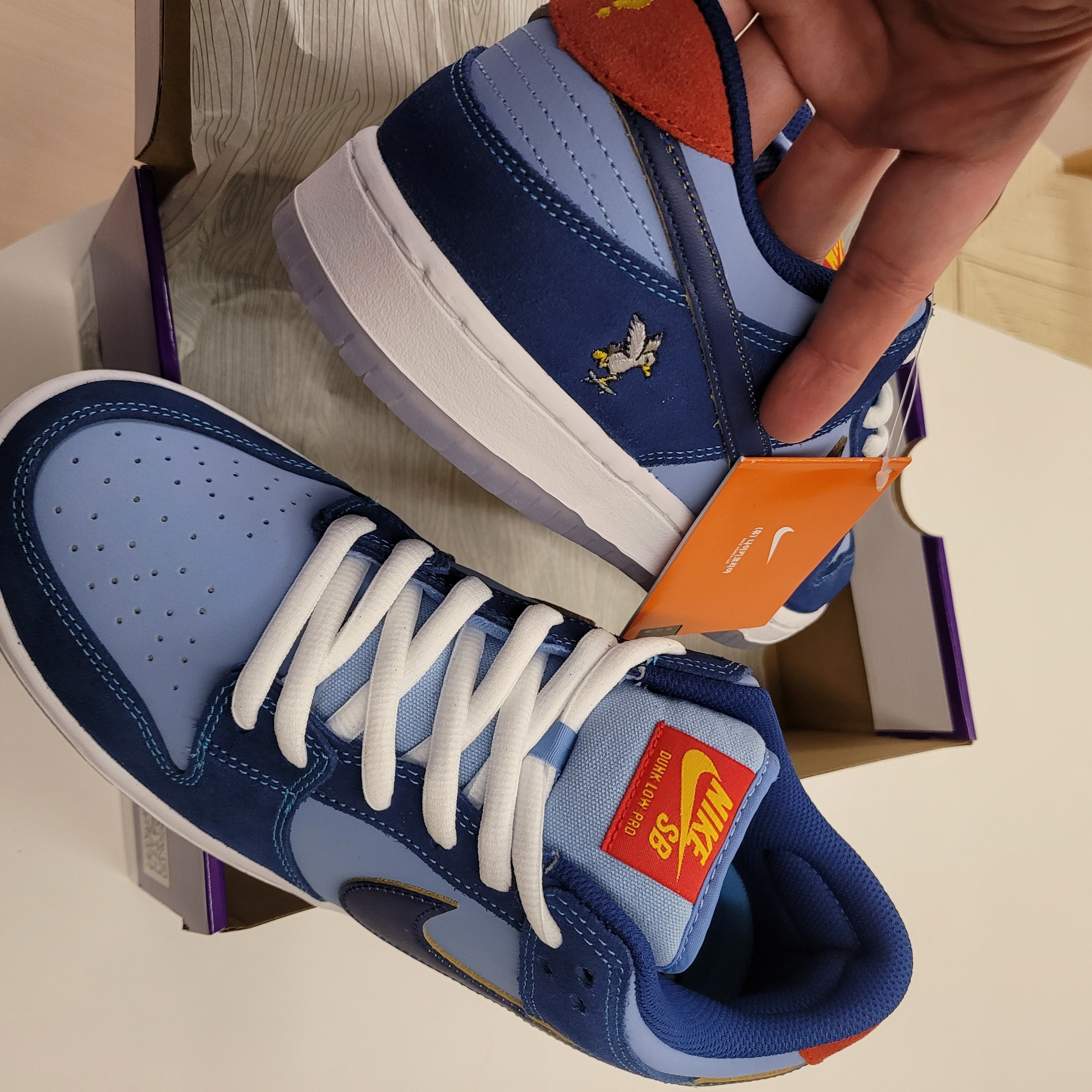 Nike x Why So Sad? SB Dunk Low Pro Coastal Blue 착용 스타일 - 1