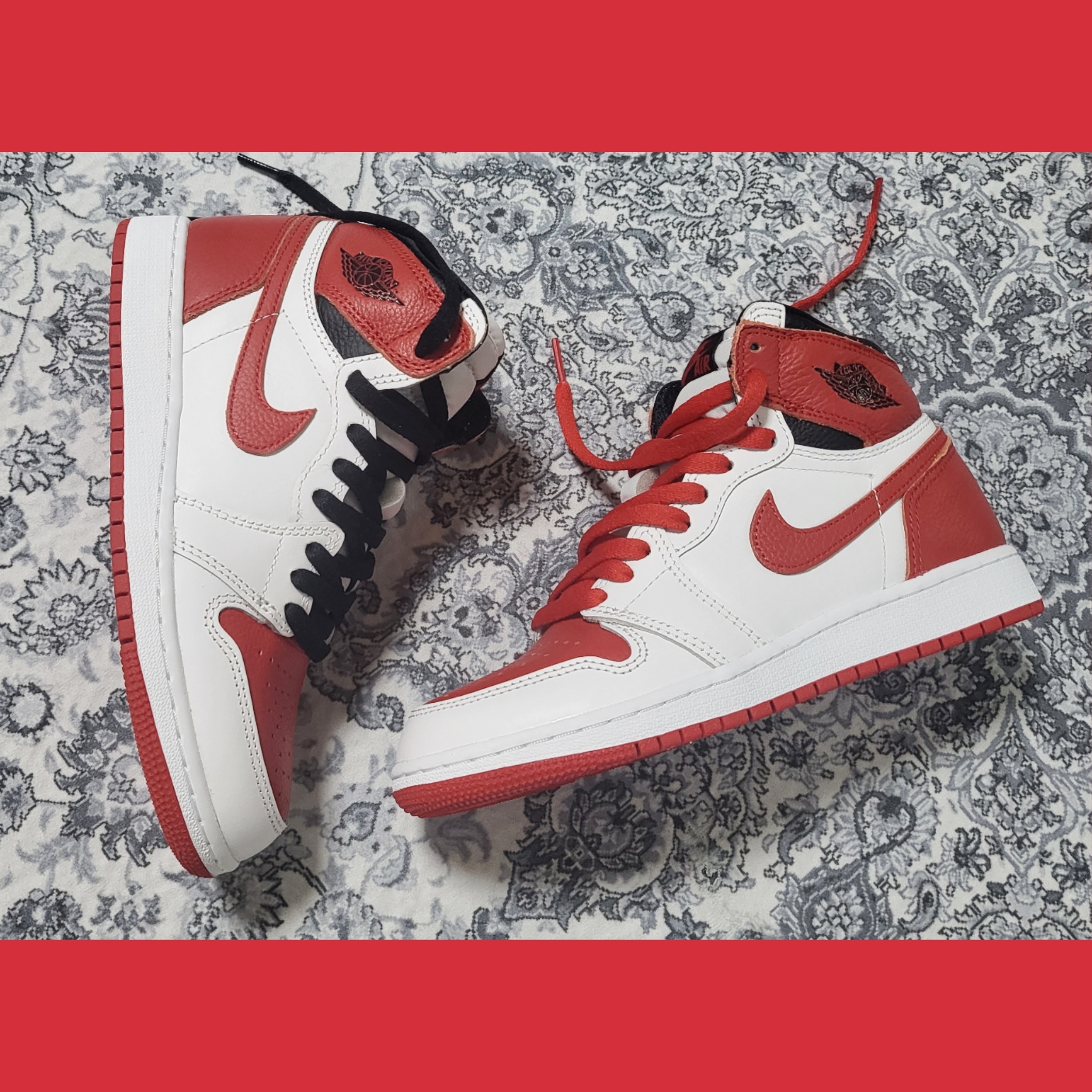(GS) Jordan 1 Retro High OG Heritage 착용 스타일 - 3