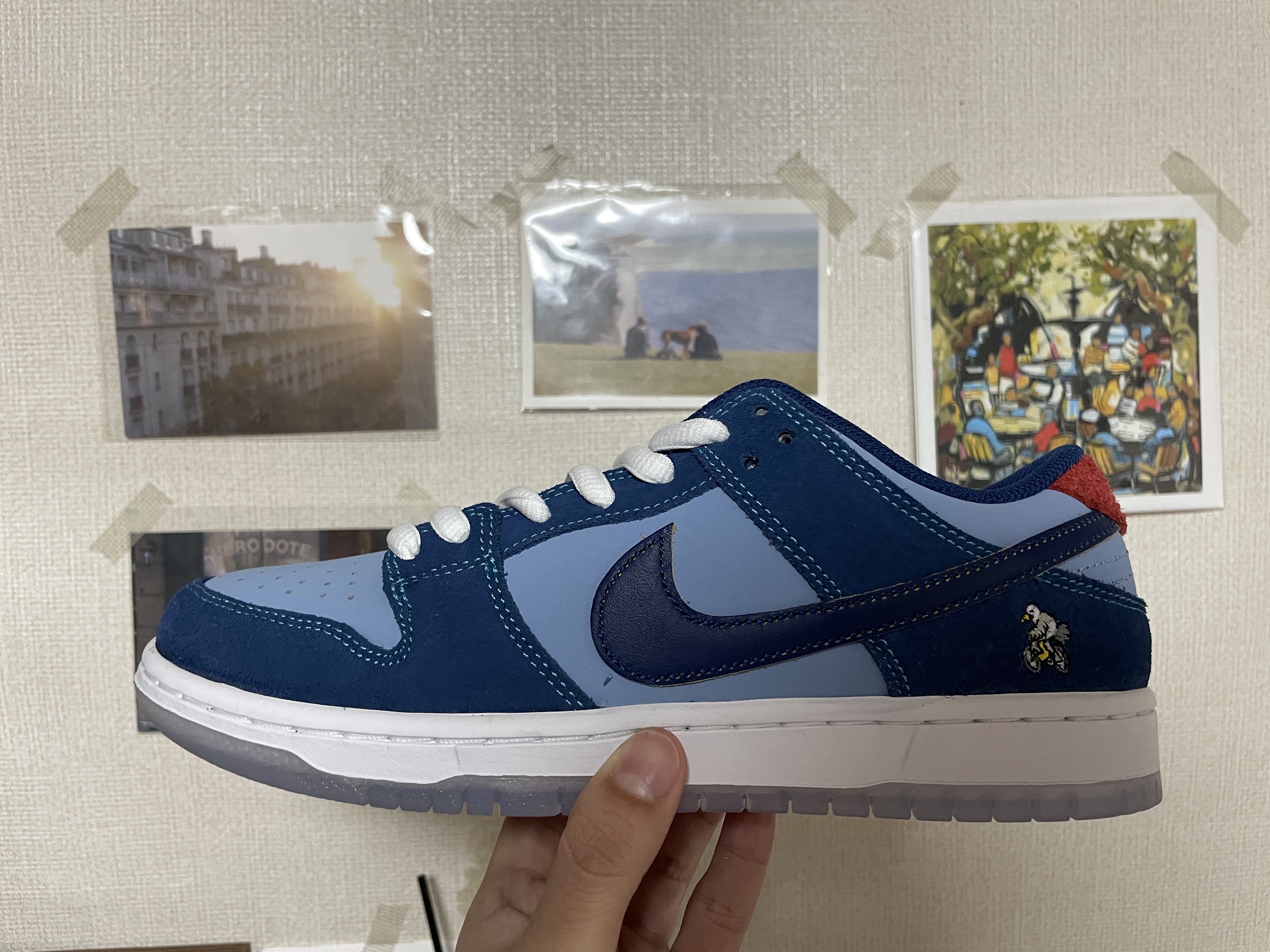 Nike x Why So Sad? SB Dunk Low Pro Coastal Blue 착용 스타일