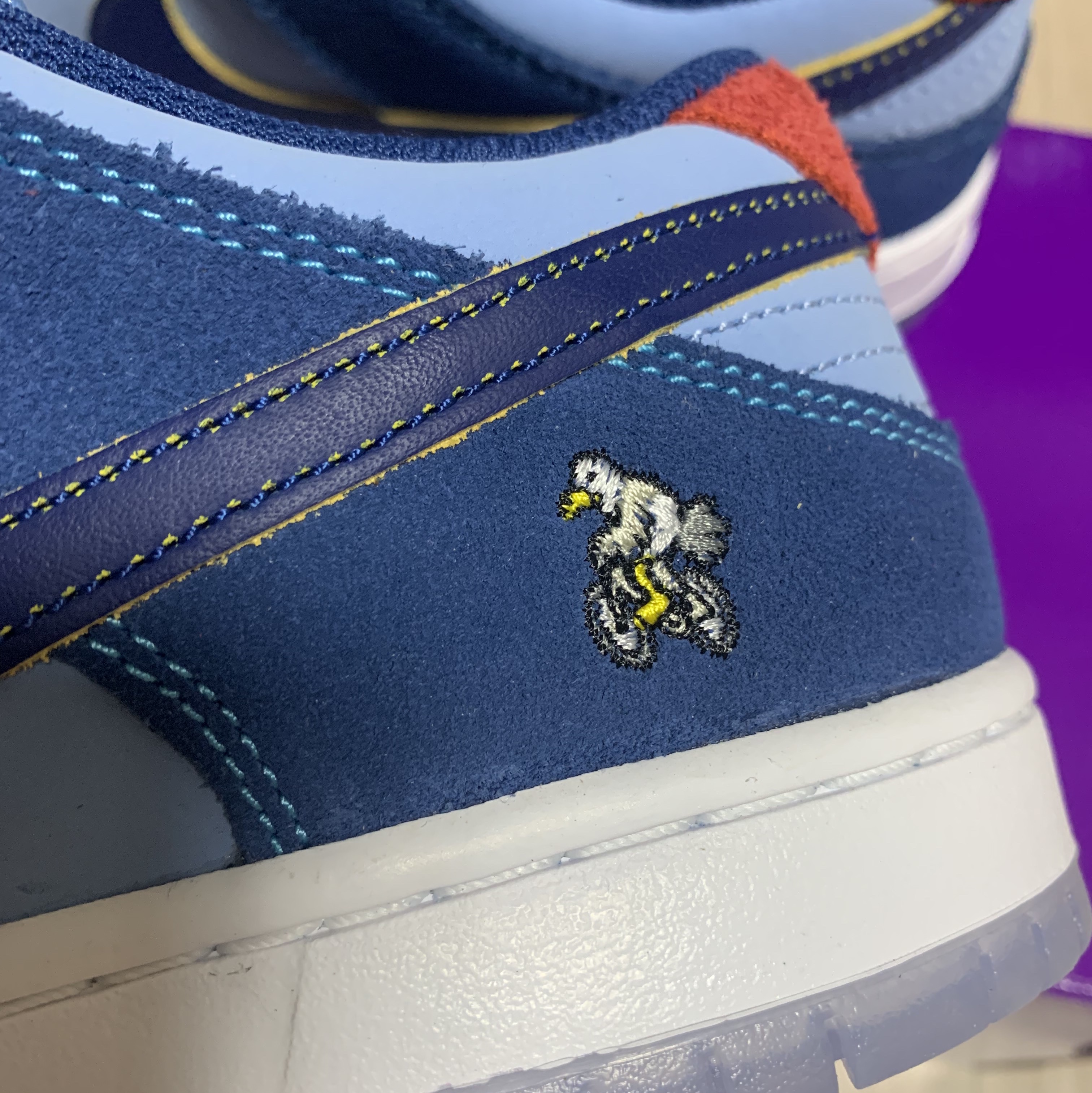 Nike x Why So Sad? SB Dunk Low Pro Coastal Blue 착용 스타일 - 2